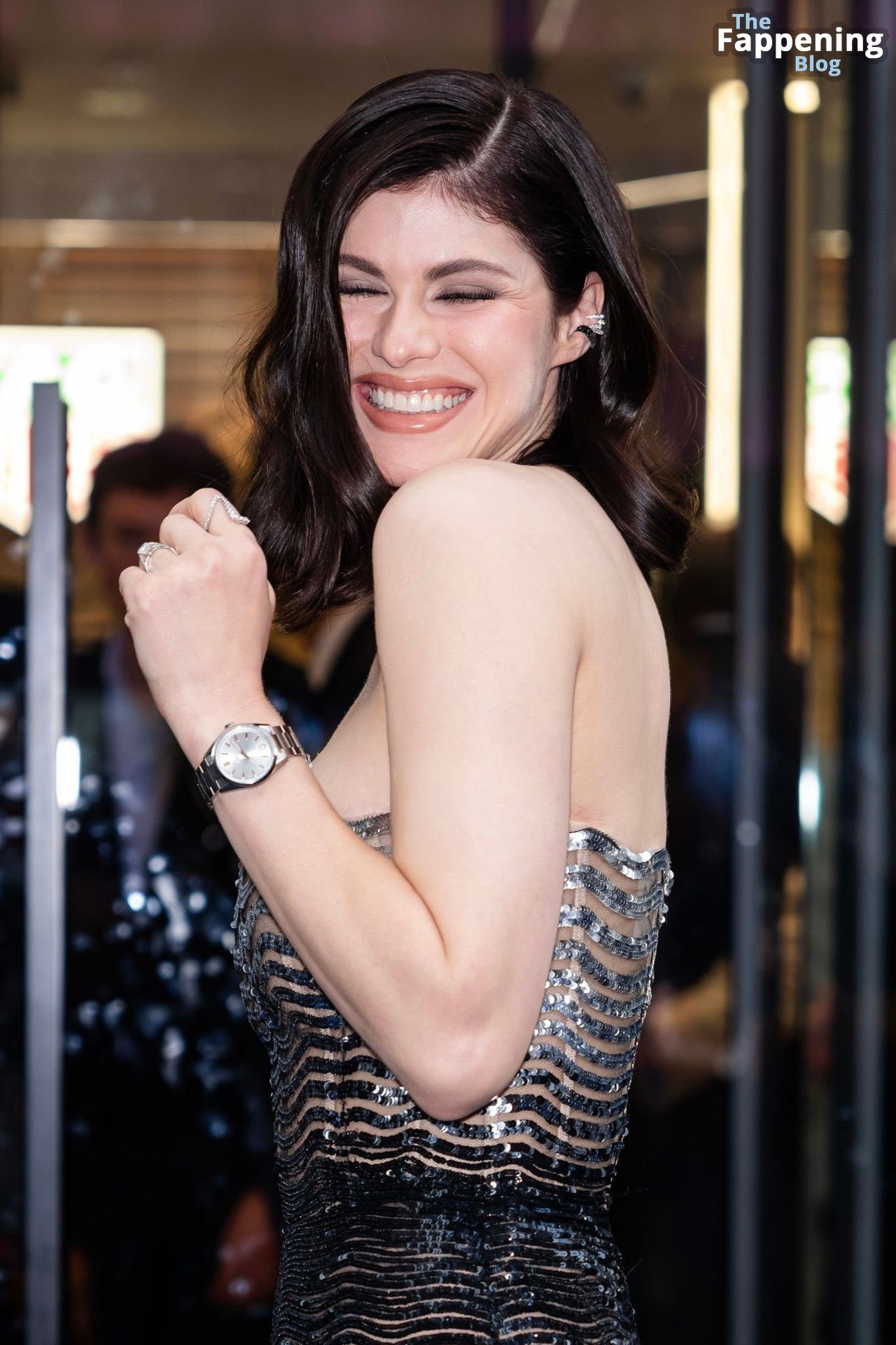 Alexandra Daddario Looks Hot at the TAG Heuer Fifth Avenue Flagship Store Opening in NYC (32 Photos)