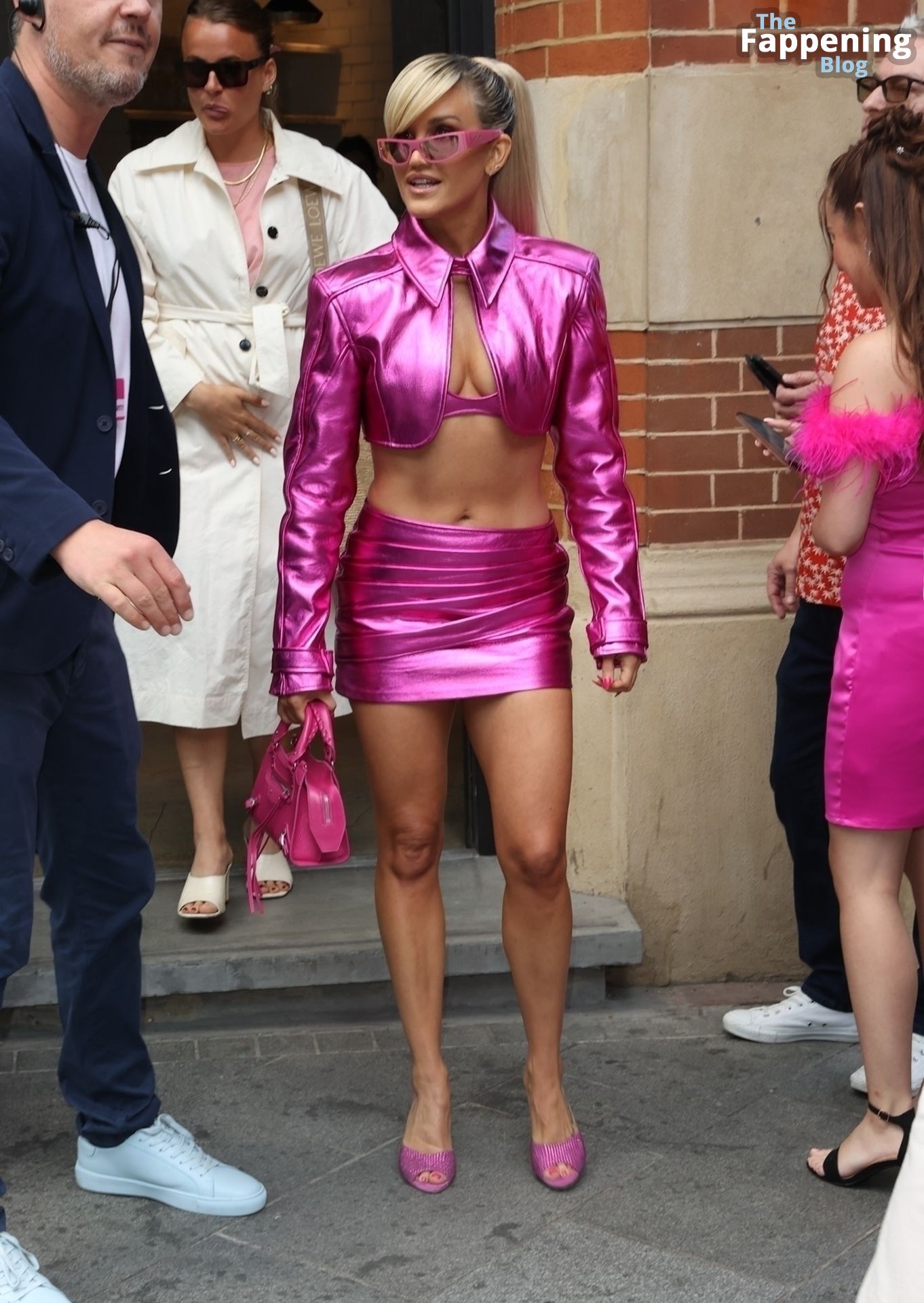 Ashley Roberts Looks Sensational as She Exits a London Hotel Ahead of the “Barbie” Premiere (28 Photos)