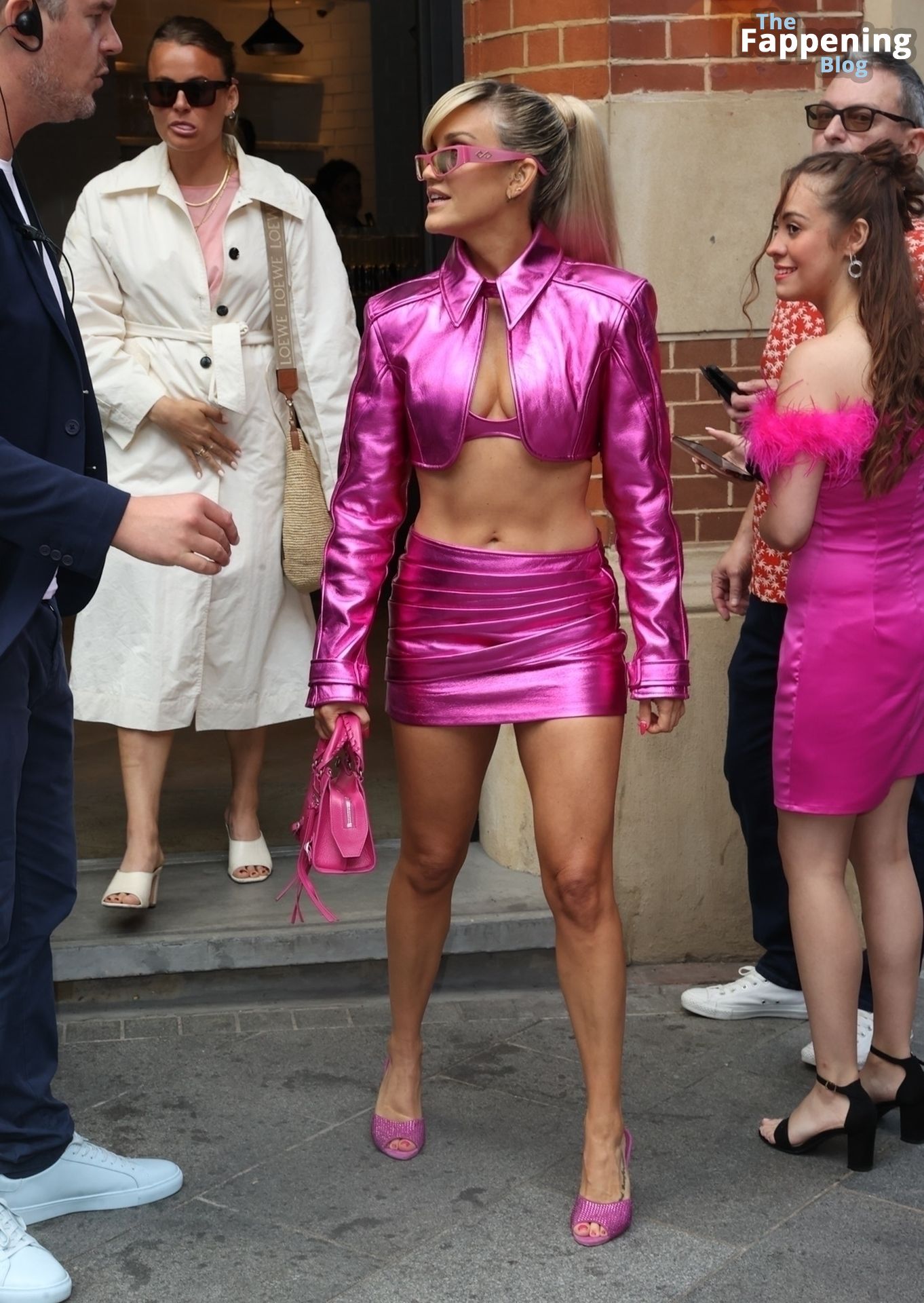 Ashley Roberts Looks Sensational as She Exits a London Hotel Ahead of the “Barbie” Premiere (28 Photos)
