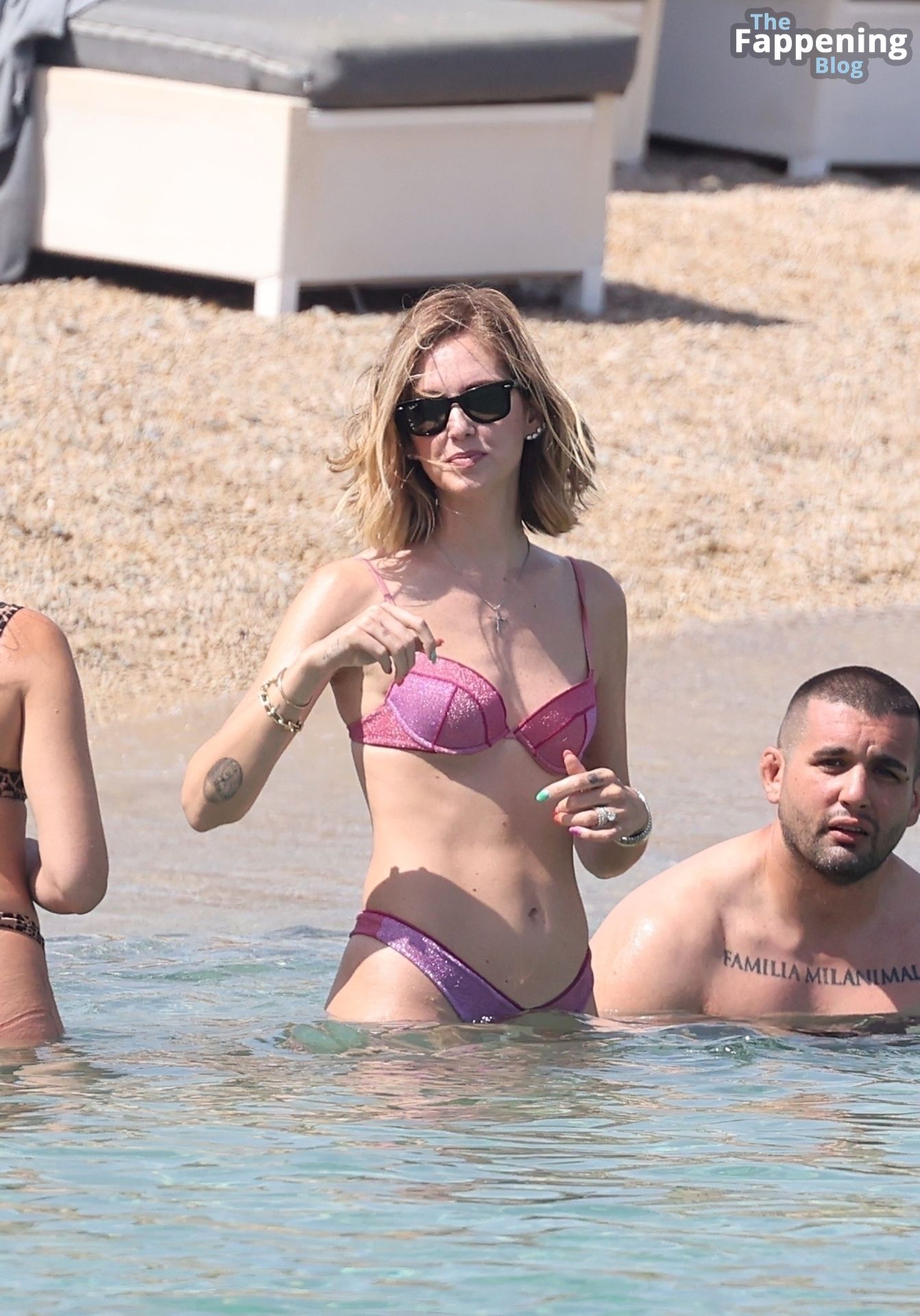 Chiara Ferragni Enjoys a Summer Break with Female Friends on the Beach in Mykonos (35 Photos)