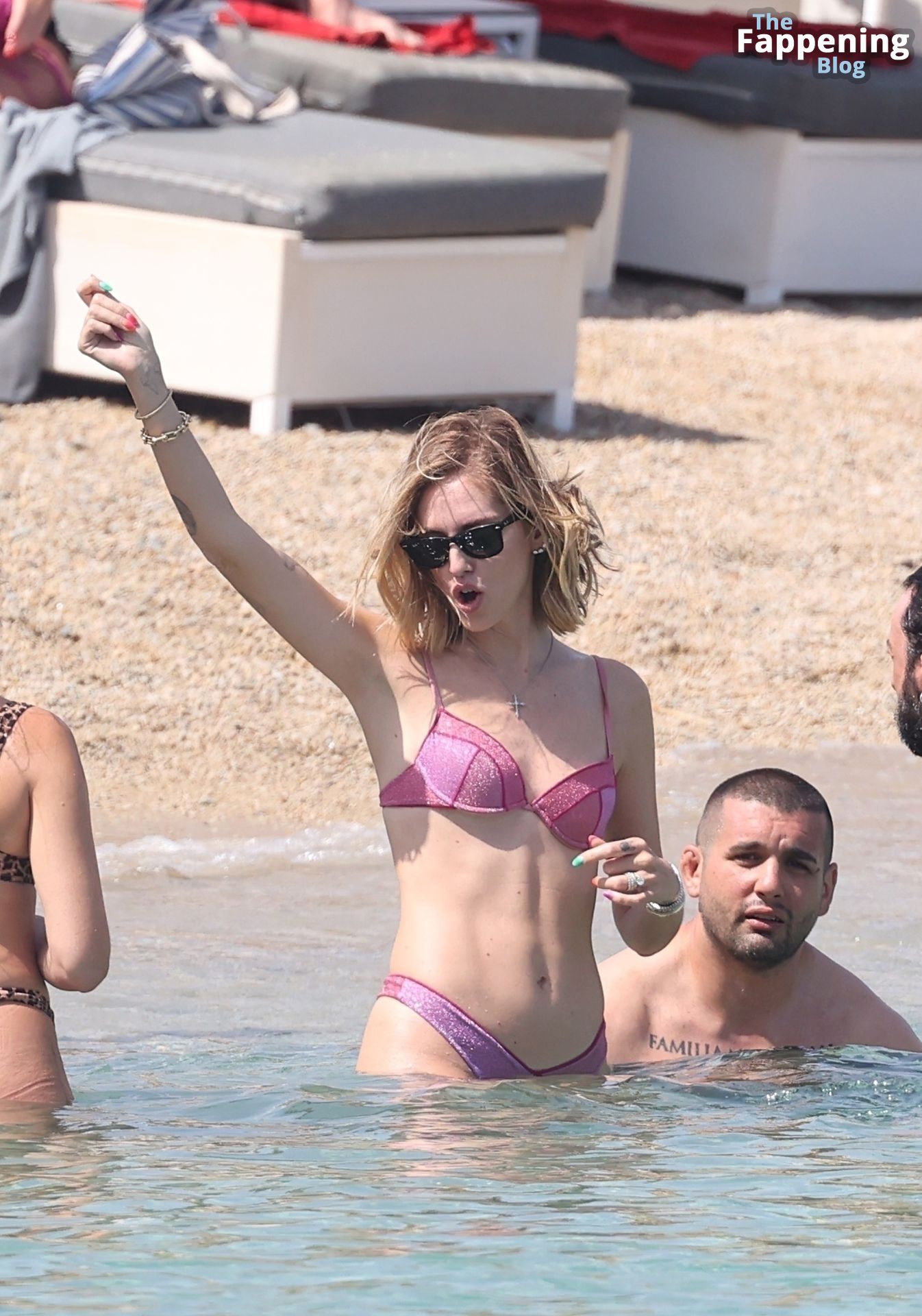 Chiara Ferragni Enjoys a Summer Break with Female Friends on the Beach in Mykonos (35 Photos)