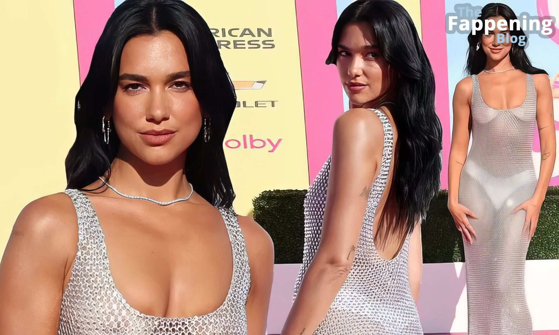 Dua Lipa Goes Shows Off Nude Breasts at the “Barbie” Premiere in LA (38 New Photos)