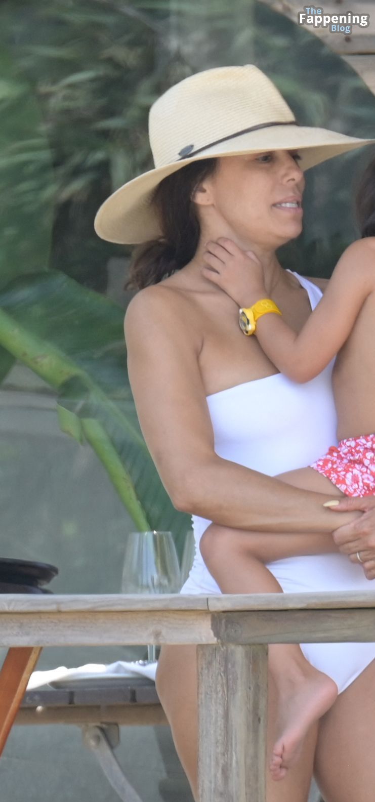 Eva Longoria Looks Sexy in a White Swimsuit During Her Holidays in Marbella (53 Photos)