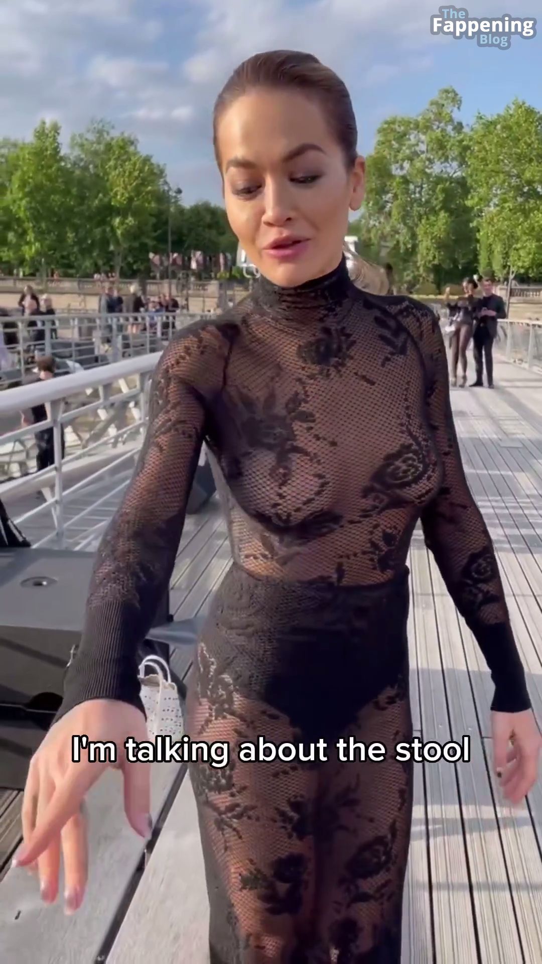 Rita Ora Displays Her Nude Boobs in Paris (9 Pics + Video)