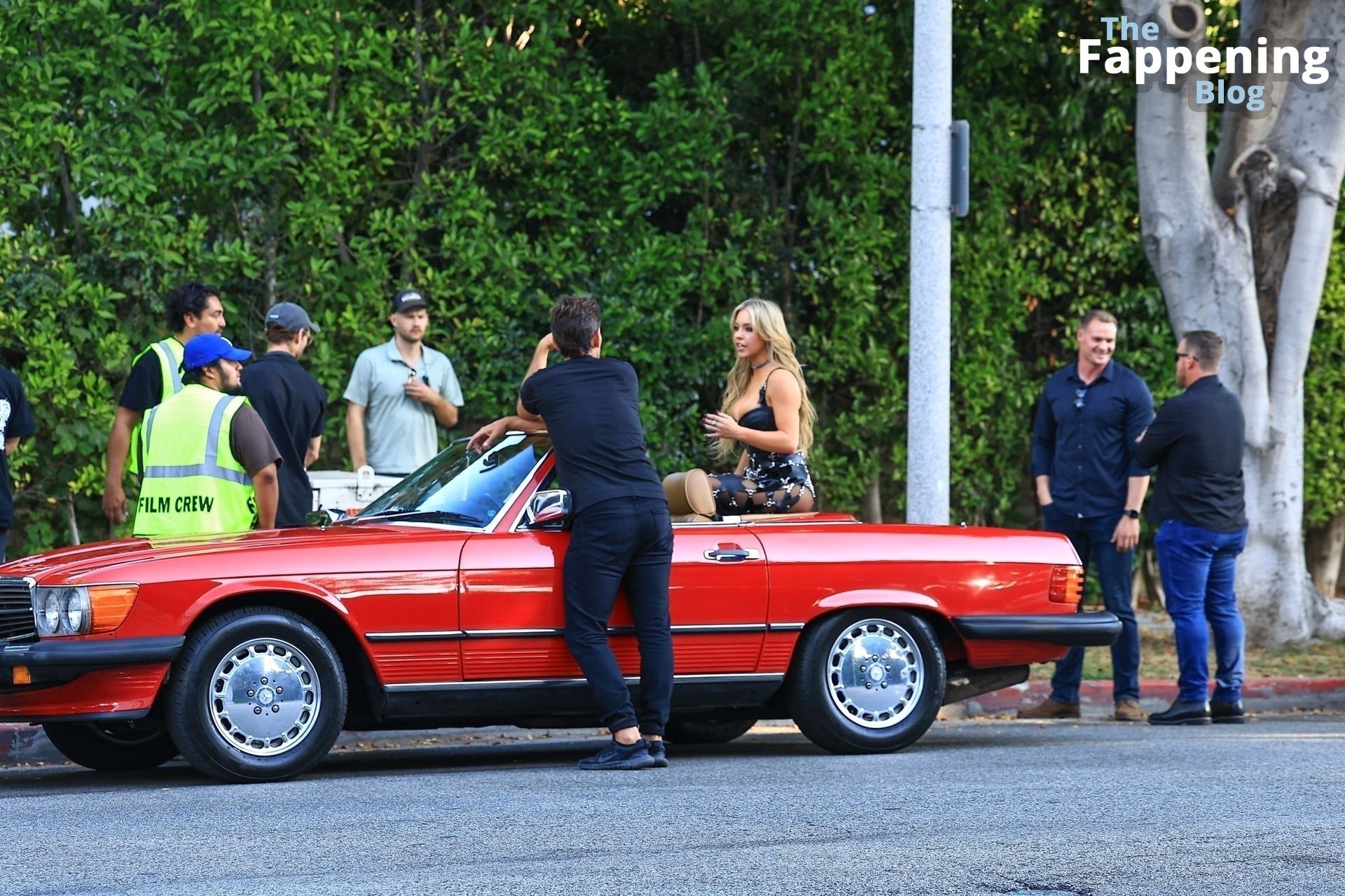 Sydney Sweeney Cruises Around in a Convertible During a LA Shoot (123 Photos)