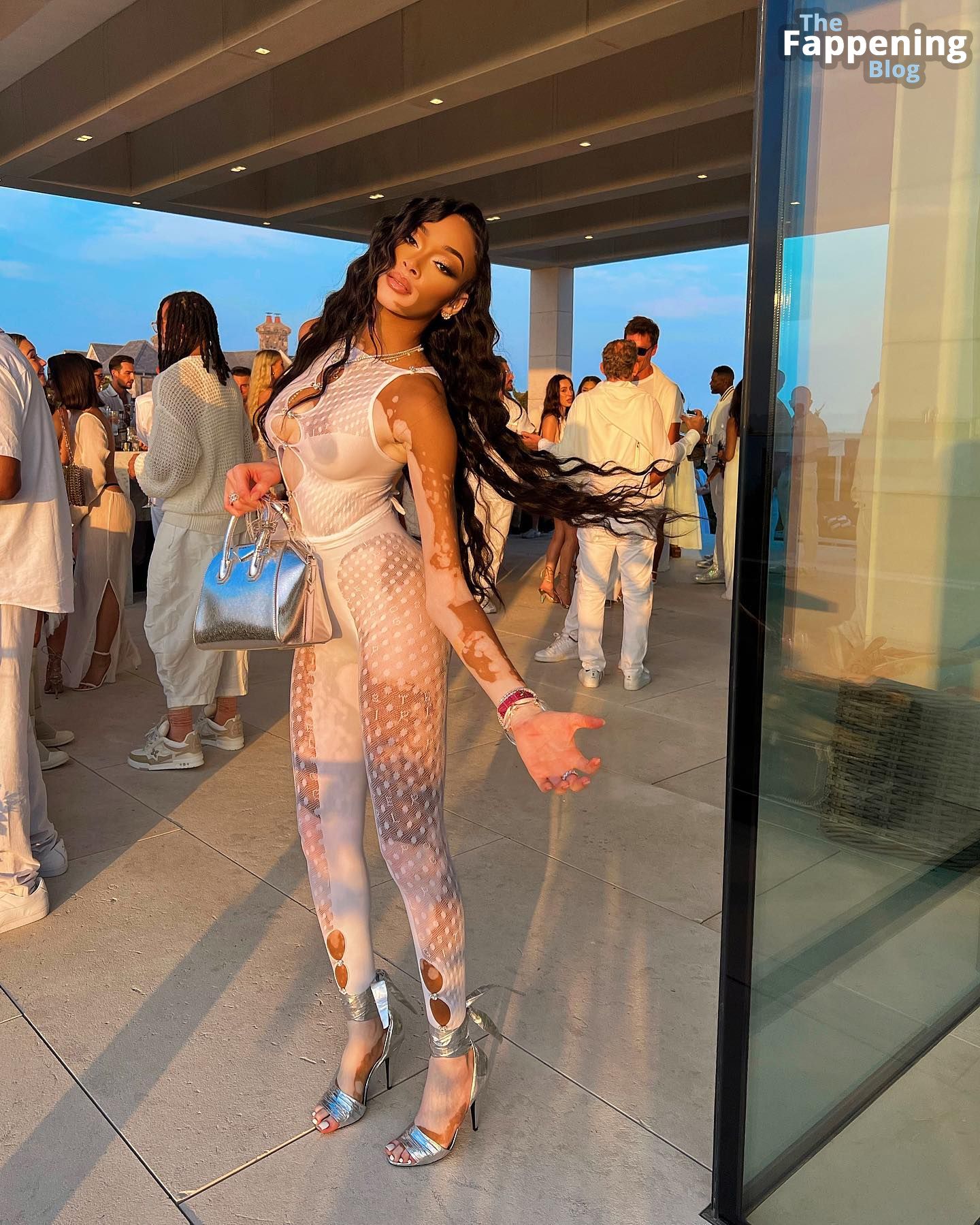 Winnie Harlow Goes Braless at the Party (23 Photos + Video)