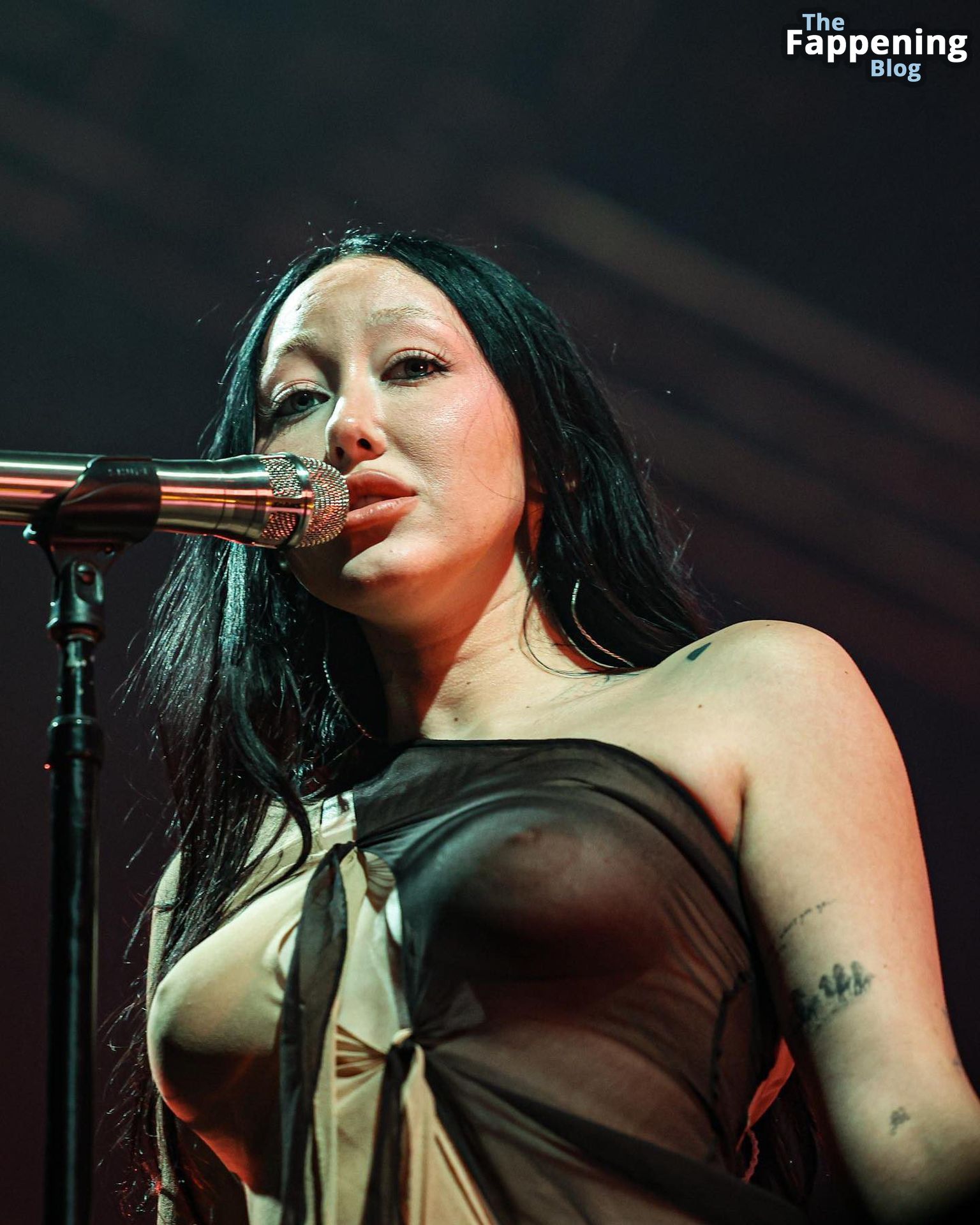Noah Cyrus Displays Her Nude Boobs on Stage at the Splendour in the Grass Music Festival in Australia (15 Photos)