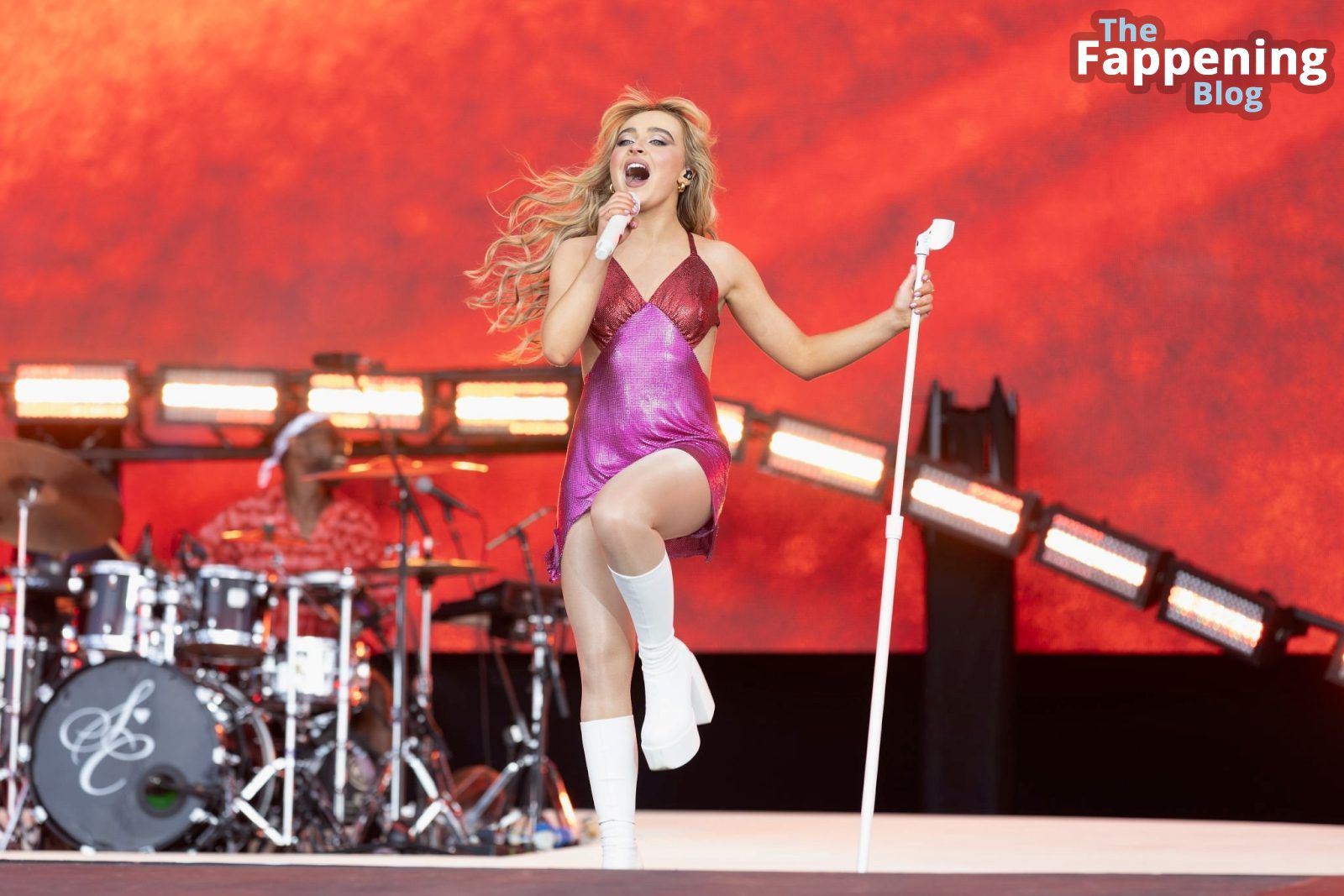 Sabrina Carpenter Shows Off Her Sexy Legs on Stage (29 Photos)
