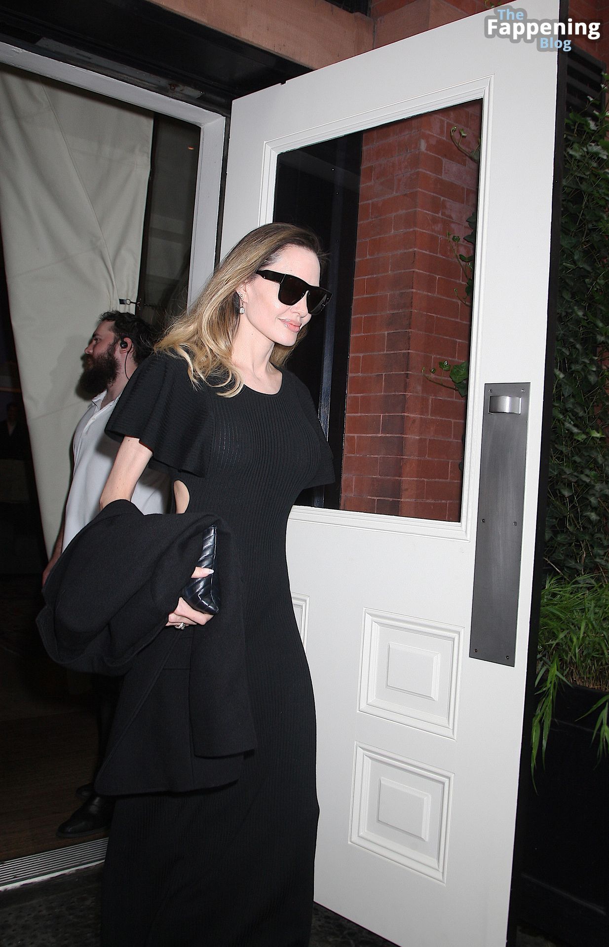Braless Angelina Jolie Bids Farewell with a Wave Exiting New York’s Soho Hotel (56 Photos)