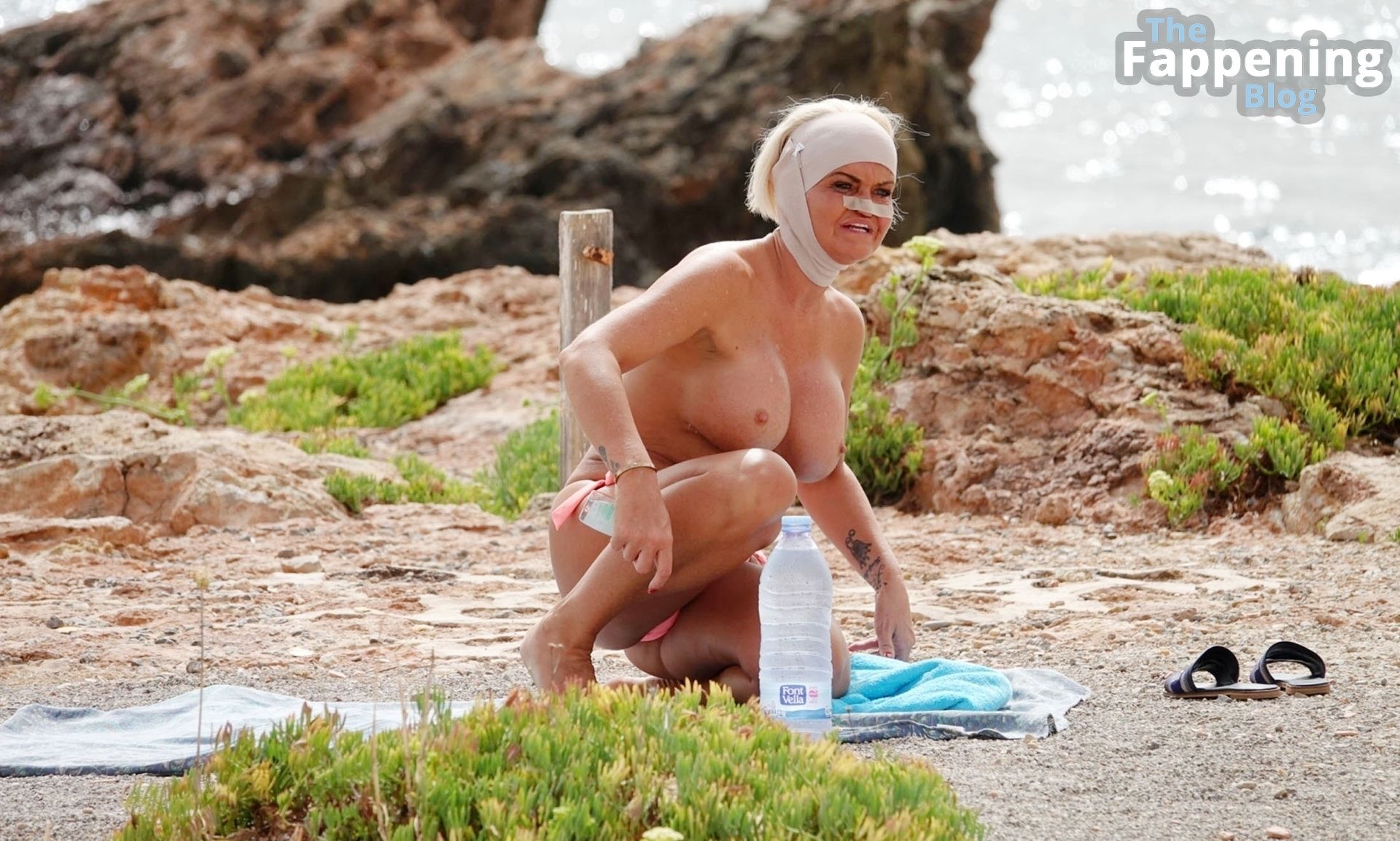 Danniella Westbrook Shows Off Her Nude Boobs in Ibiza (25 Photos)