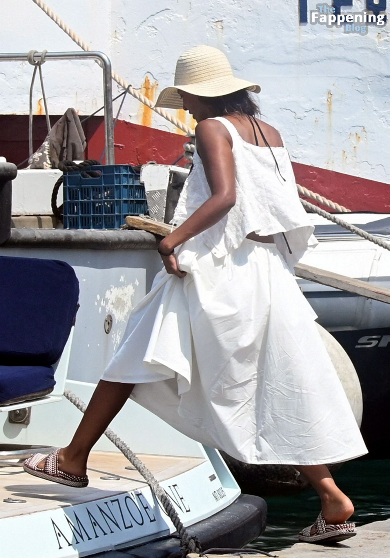 Maya Jama Looks Amazing in a Bikini Top While Holding Hands with Stormzy on Hydra Island in Greece (41 Photos)