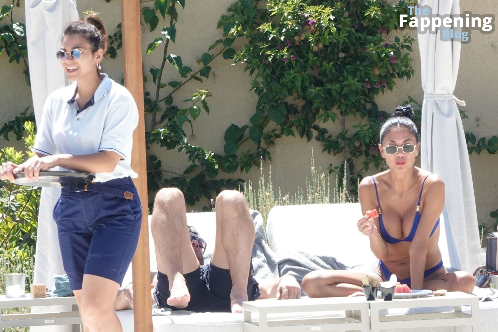 Nicole Scherzinger Shows Off Her Alluring Physique Wearing Her Skimpy Little Blue Bikini (35 Photos)