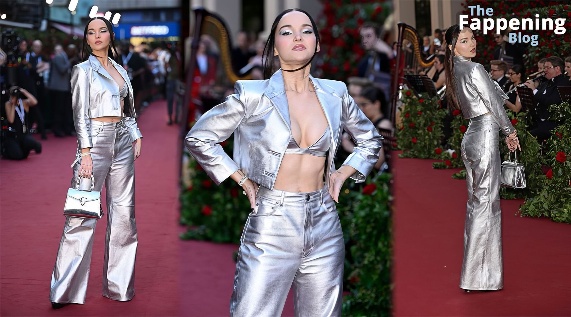 Dove Cameron Stuns in a Sexy Silver Outfit at Vogue World in London (19 Photos)
