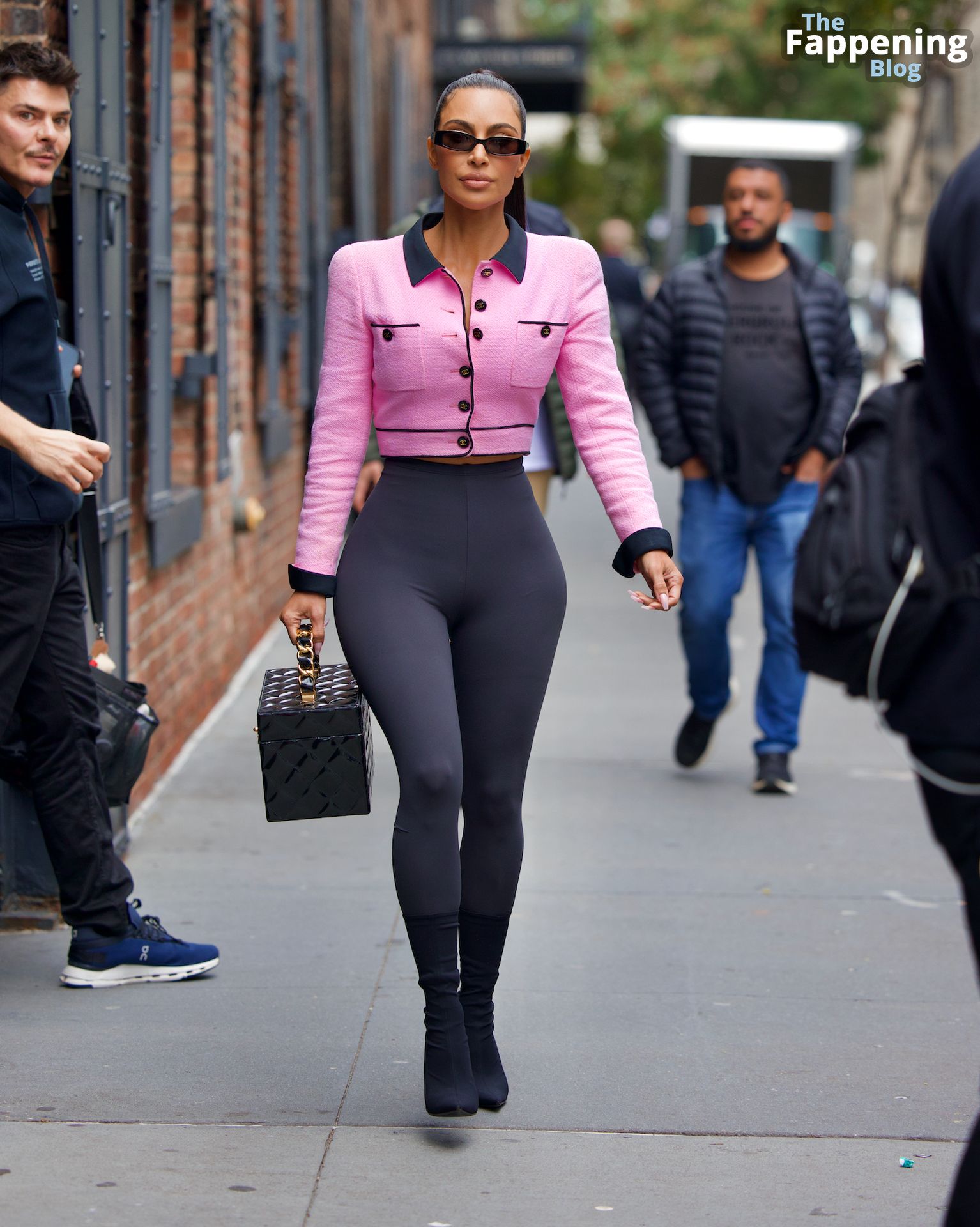 Kim Kardashian Looks Chic in a Pink Chanel Jacket While Out in Brooklyn (56 Photos)