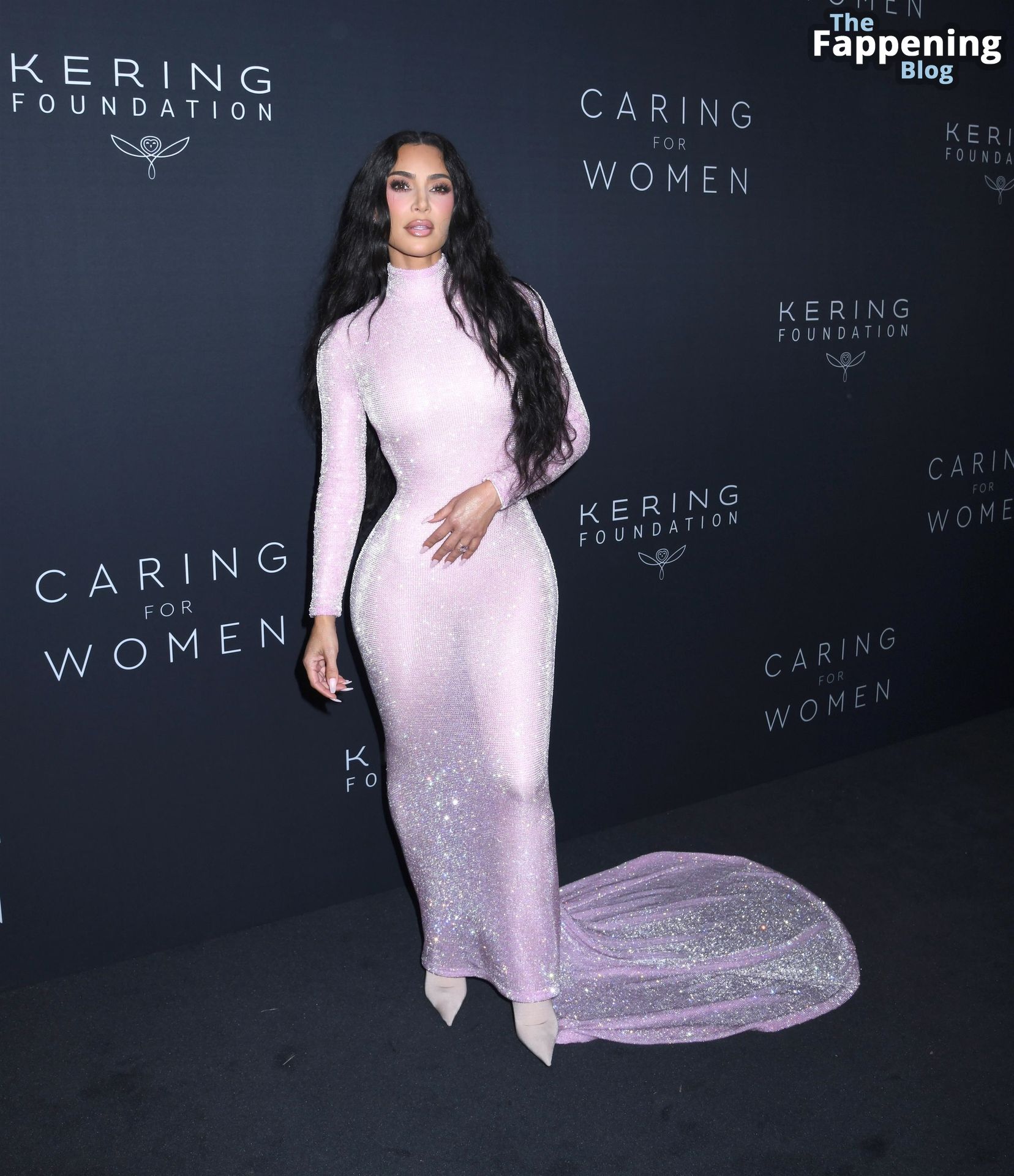 Kim Kardashian Looks Sexy in a Pink Dress at the NYFW Event in NYC (100 Pho...