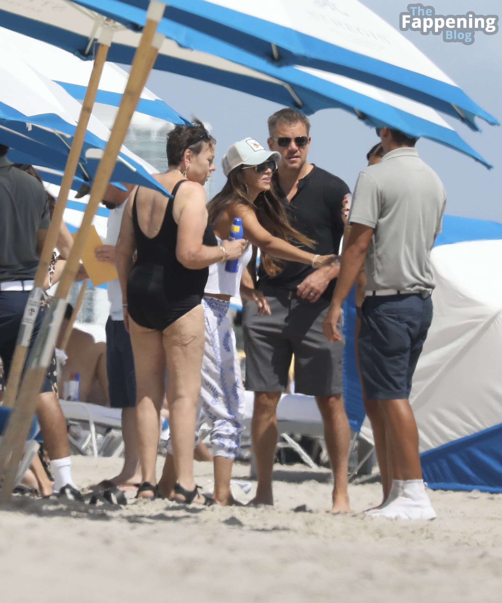Luciana Barroso &amp; Matt Damon Hit the Beach in Miami (36 Photos)