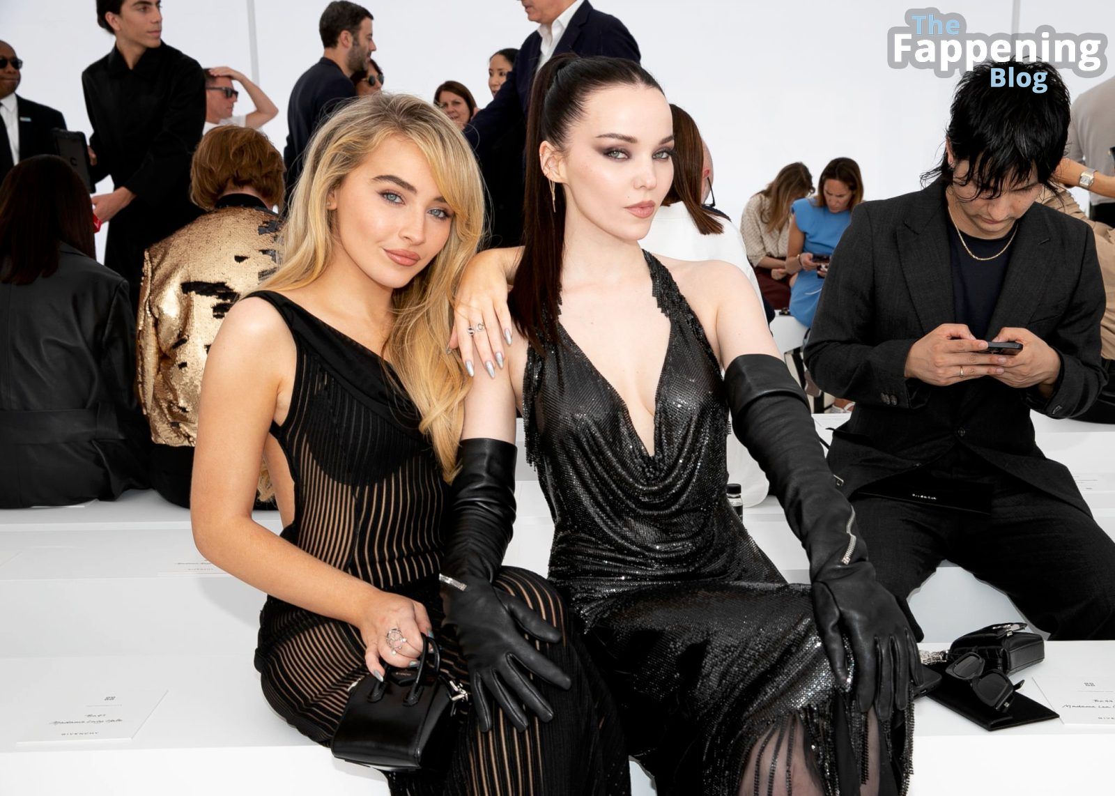 Sabrina Carpenter Looks Pretty in a Sheer Dress at the Givenchy S/S 2024 Show (22 Photos)
