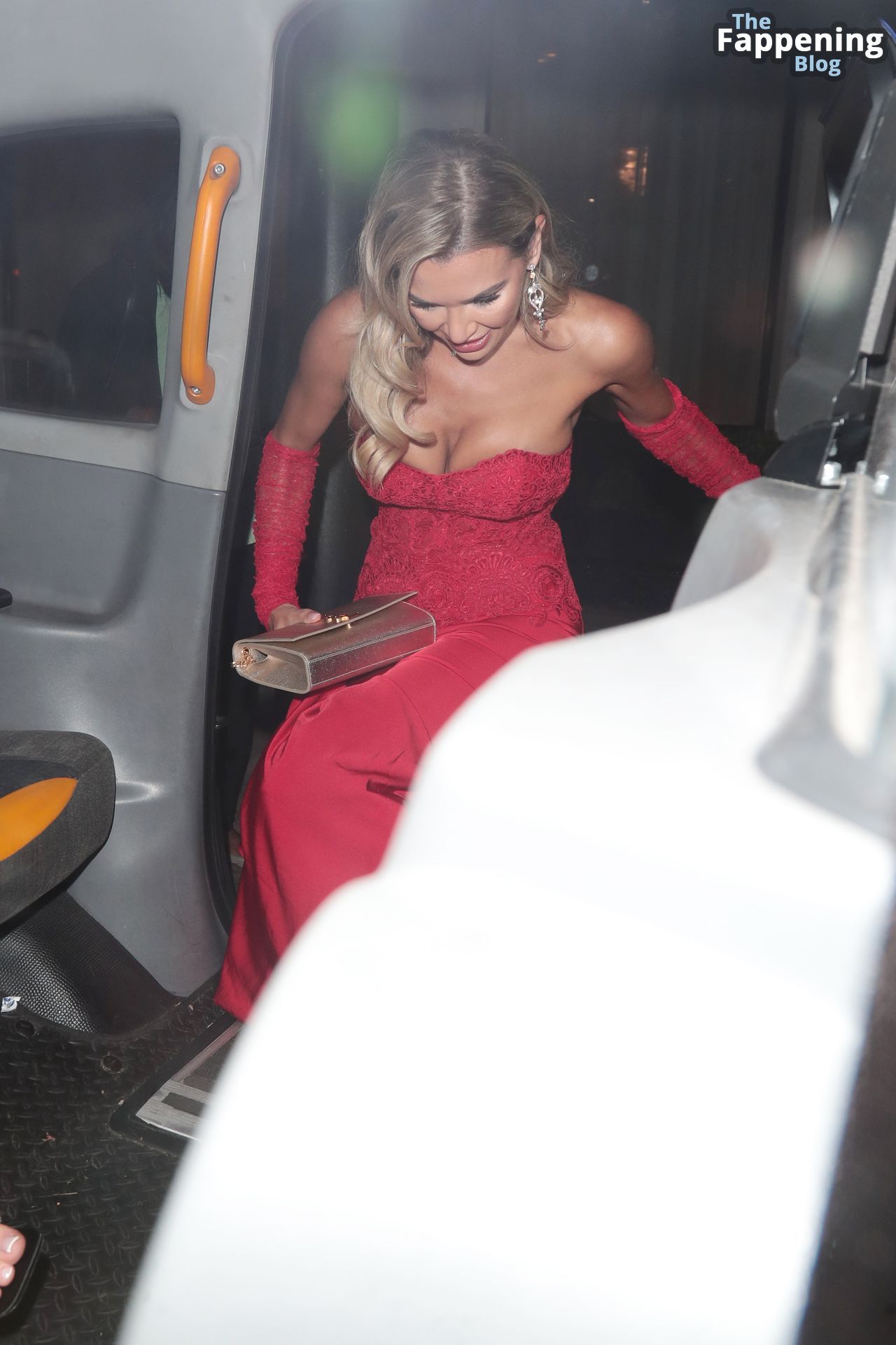 Christine McGuinness Looks Hot in a Red Dress at the Pride of Britain Awards (52 Photos)