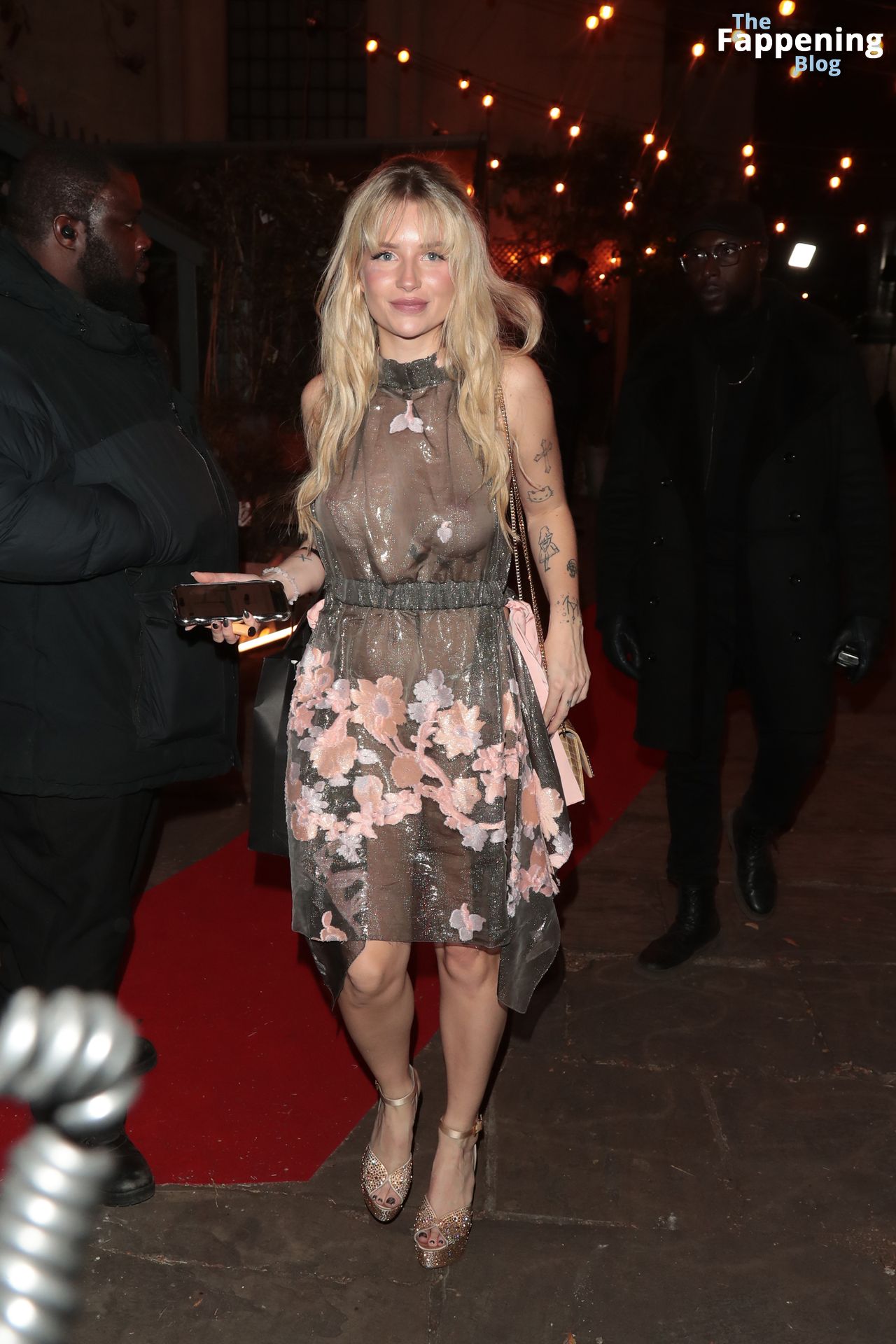 Lottie Moss Flaunts Her Nude Boobs as She Exits the Glamour Women of the Year Awards (44 Photos)