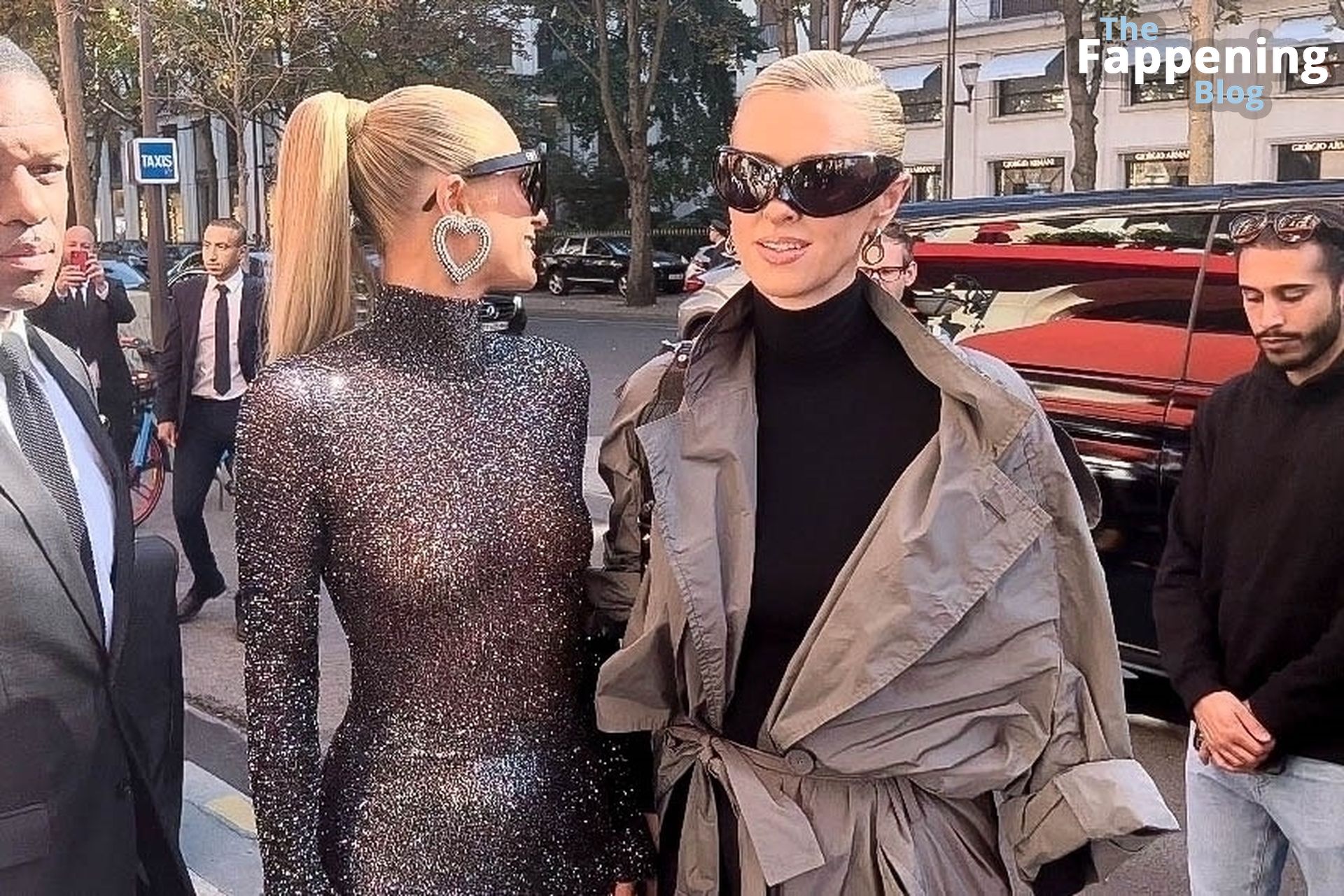Paris Hilton Goes Braless Departing Balenciga Fashion Show in Paris (187 Photos)