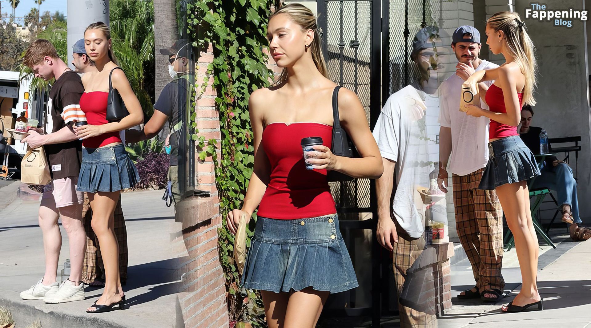 Alexis Ren Shows Off Her Sexy Legs at Alfred’s in Studio City (19 Photos)