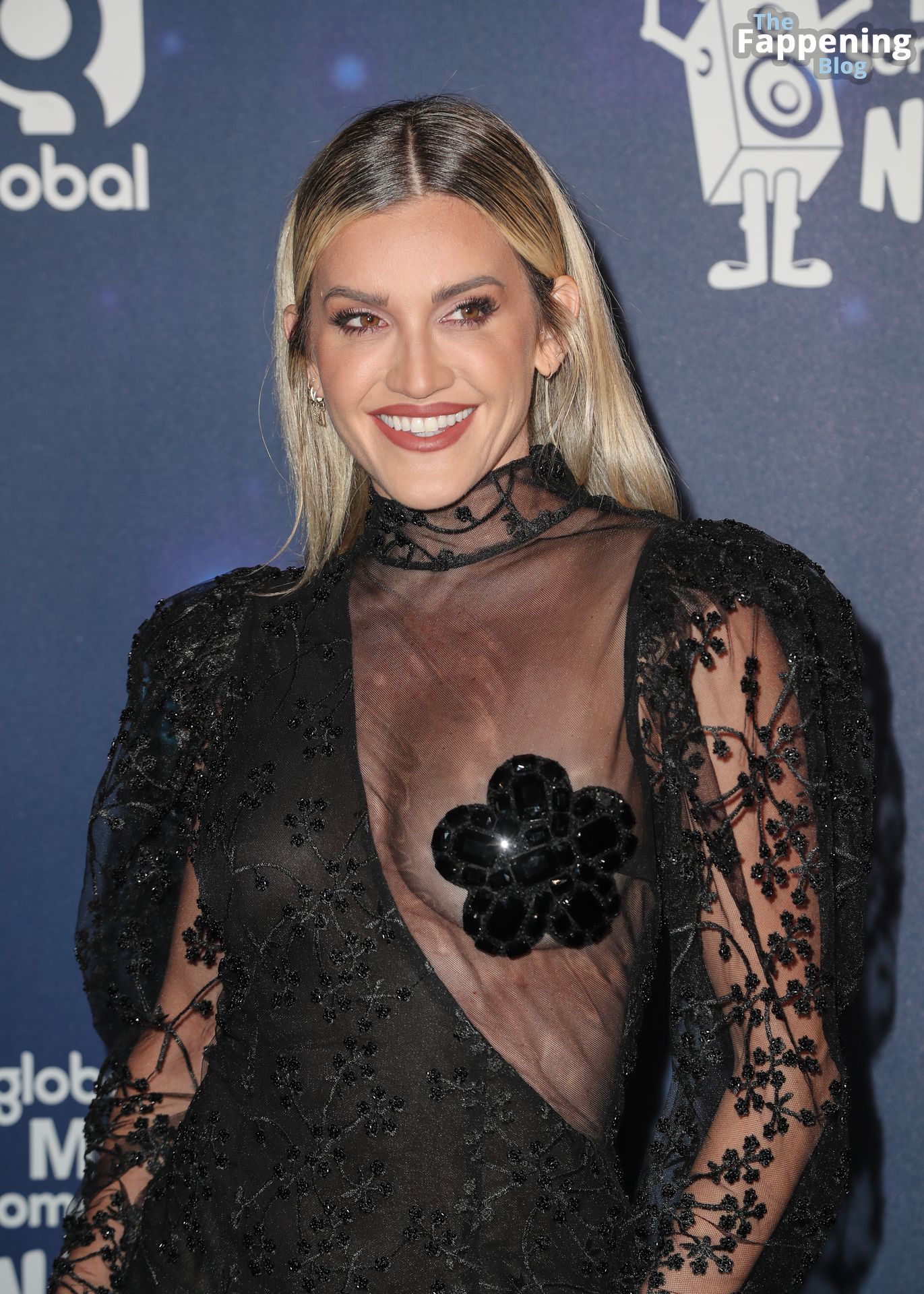 Ashley Roberts Goes Braless in a Lace Dress at Global’s Make Some Noise Charity Gala (39 Photos)