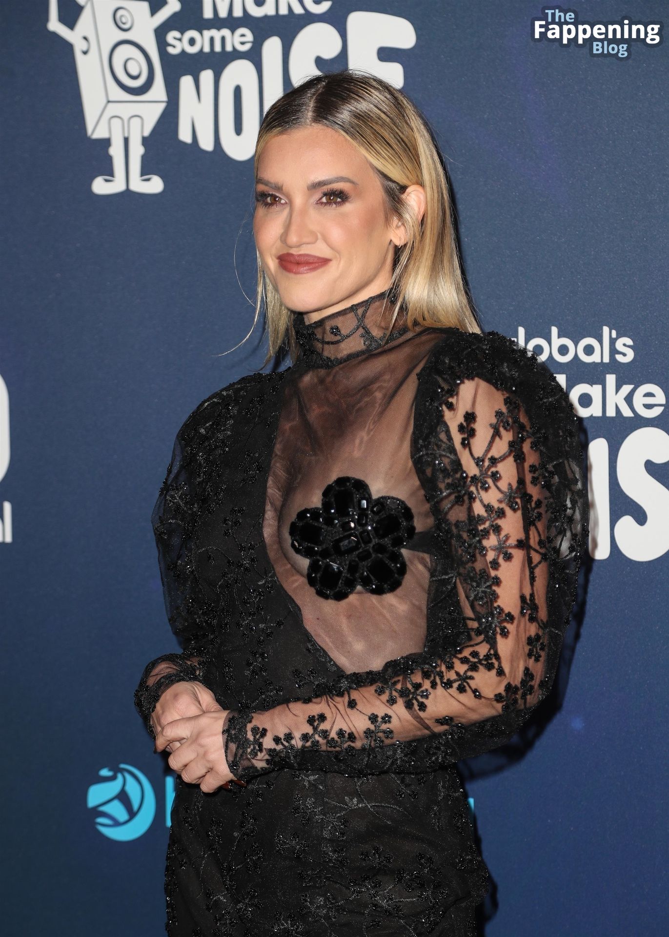 Ashley Roberts Goes Braless in a Lace Dress at Global’s Make Some Noise Charity Gala (39 Photos)