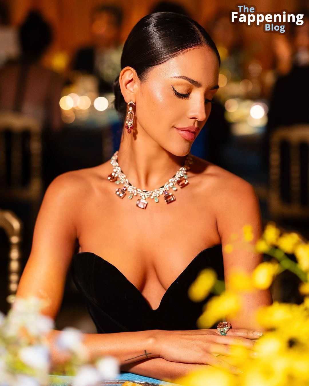 Eiza Gonzalez Looks Beautiful in a Low-Cut Dress at the Bulgari Event (10 Photos)