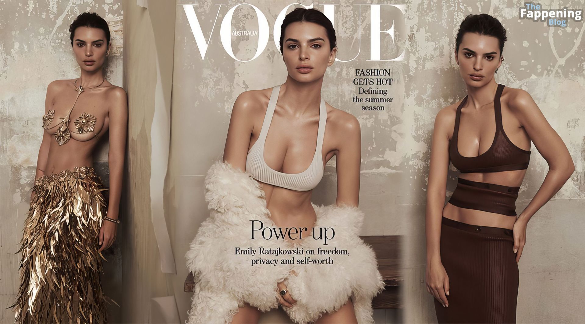 Emily Ratajkowski Sexy – Vogue Australia December 2023 Issue (7 Photos)