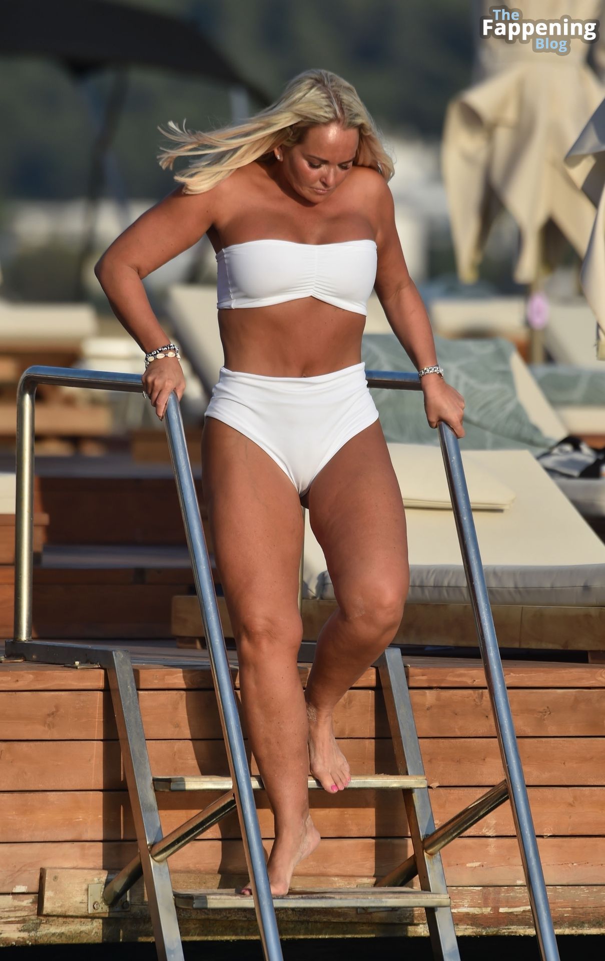 Jennifer Ellison Shows Off Her Sexy Figure in a White Bikini While on a Holiday in Turkey (22 Photos)