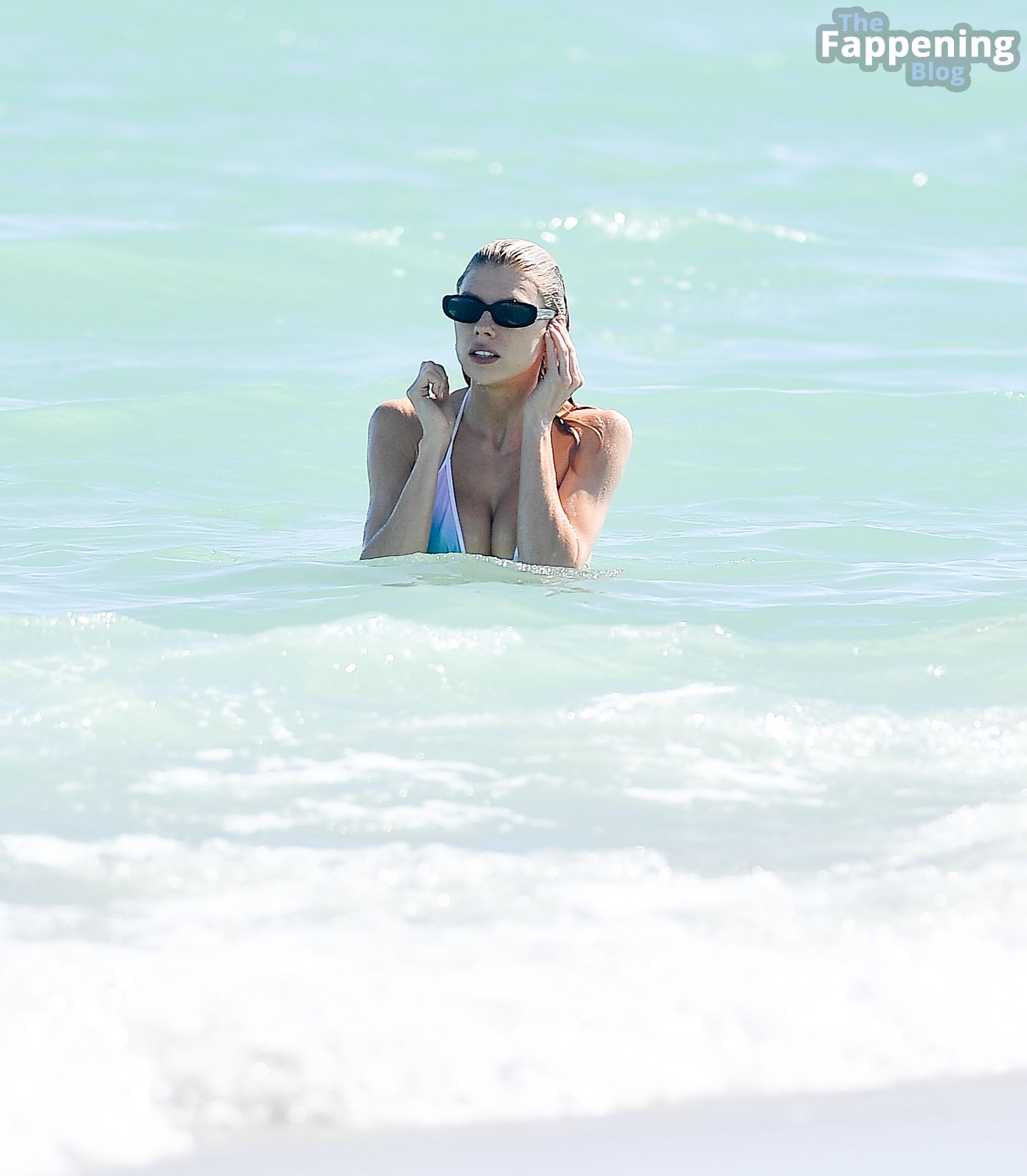 Charlotte McKinney Shows Off Her Sexy Bikini Body on The Beach in Miami (128 Photos)