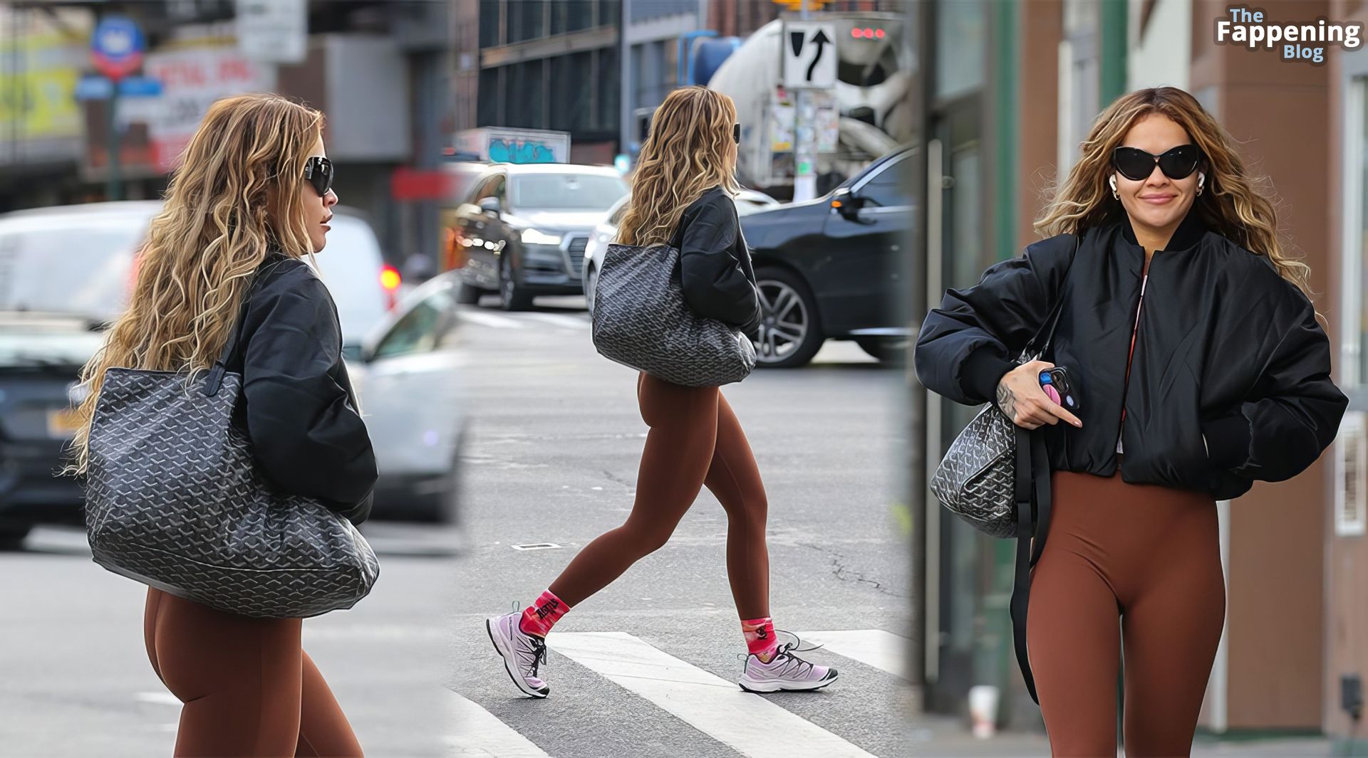 Rita Ora Displays Her Sexy Booty in Brown Leggings (19 Photos)