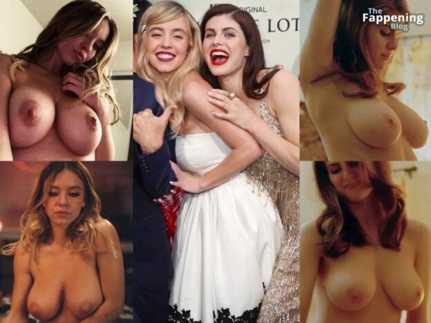 Alexandra Daddario Sydney Sweeney Nude 1 Collage Photo TheFappening