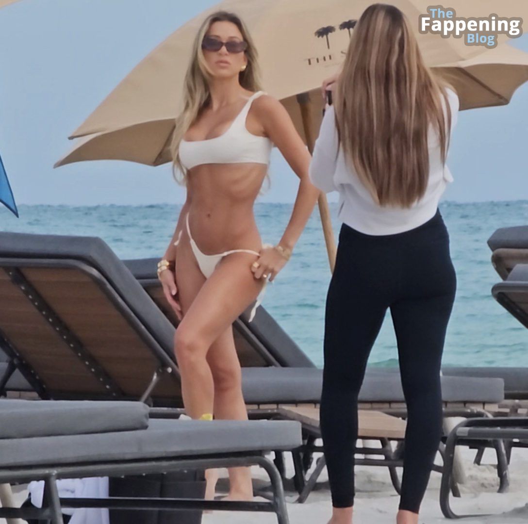 Cindy Prado Displays Her Sexy Bikini Body on the Beach in Miami (15 Photos)
