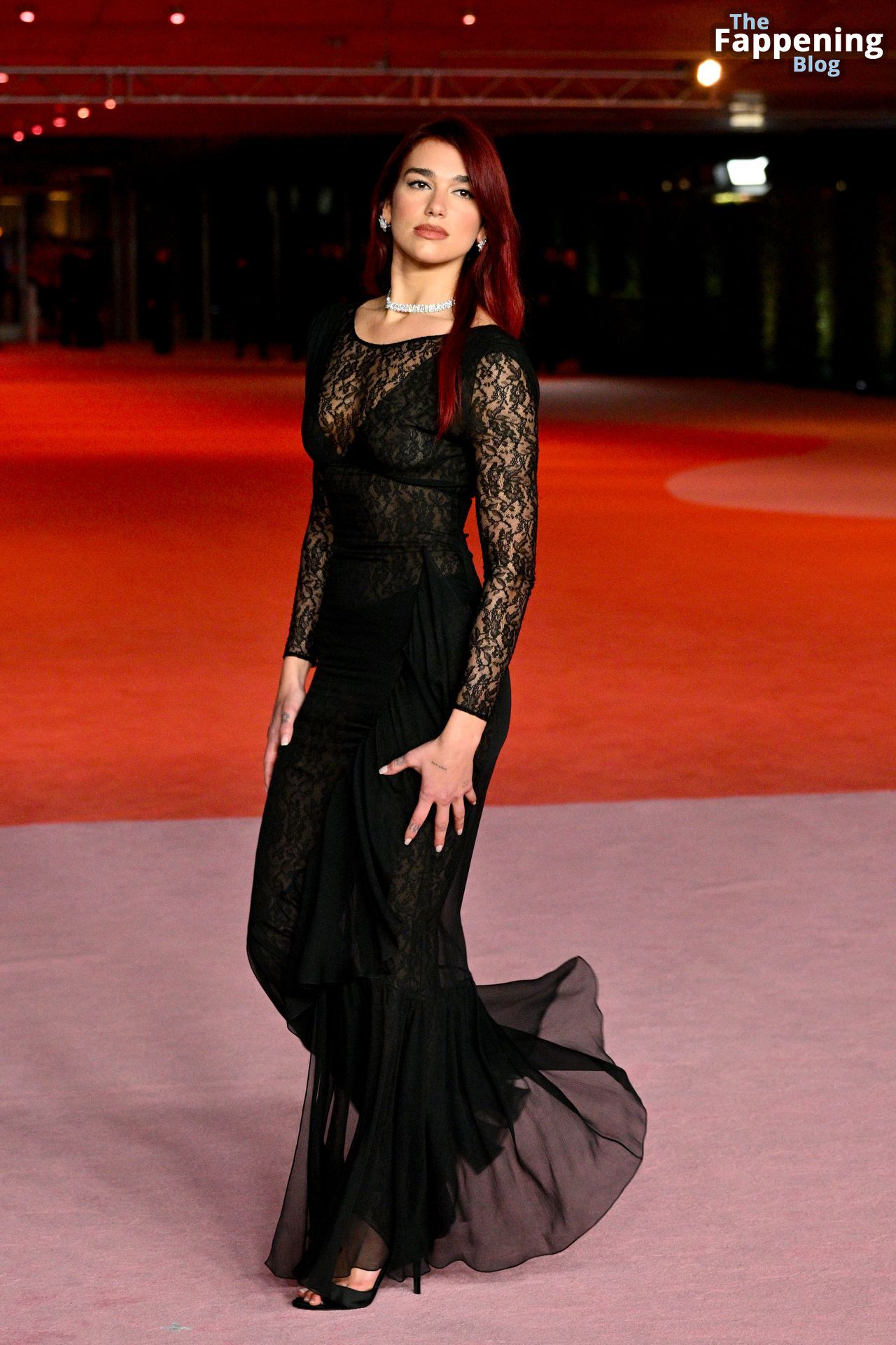 Dua Lipa Looks Hot in a Sheer Dress at the 2023 Academy Museum Gala (33 Photos)