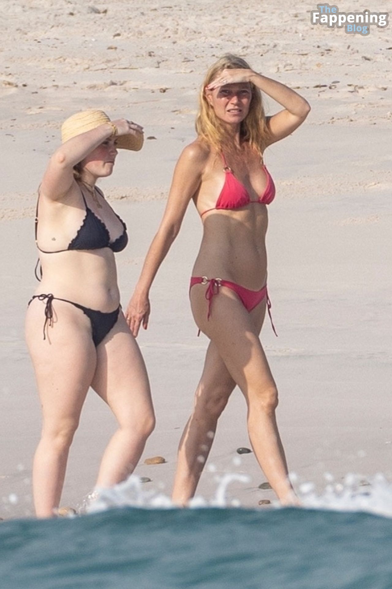 Gwyneth Paltrow Looks Hot in a Red Bikini in Mexico (20 Photos)