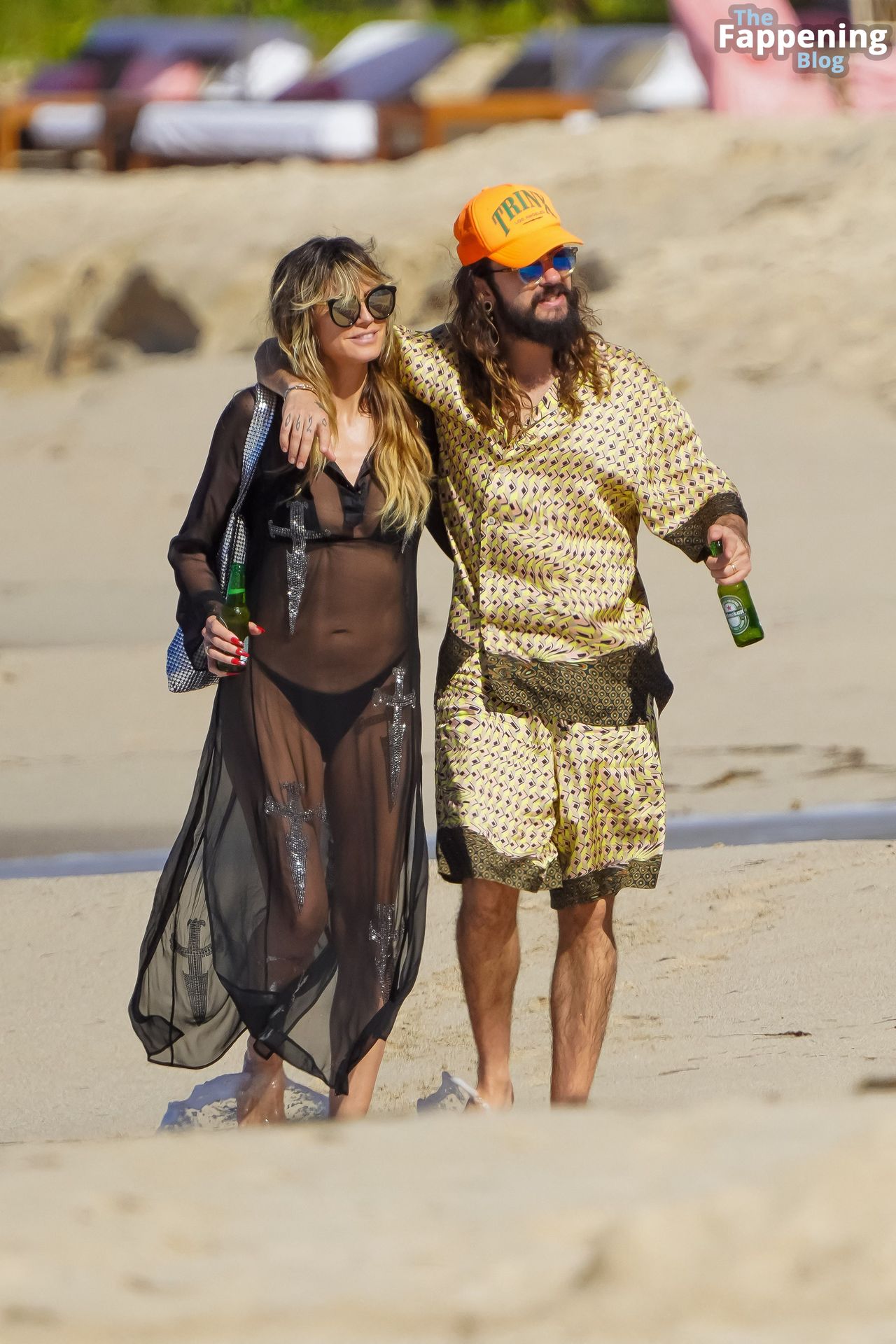 Heidi Klum &amp; Tom Kaulitz Enjoy a Passionate Kiss While Spending the Day on the Beach in St Barts (80 Photos)