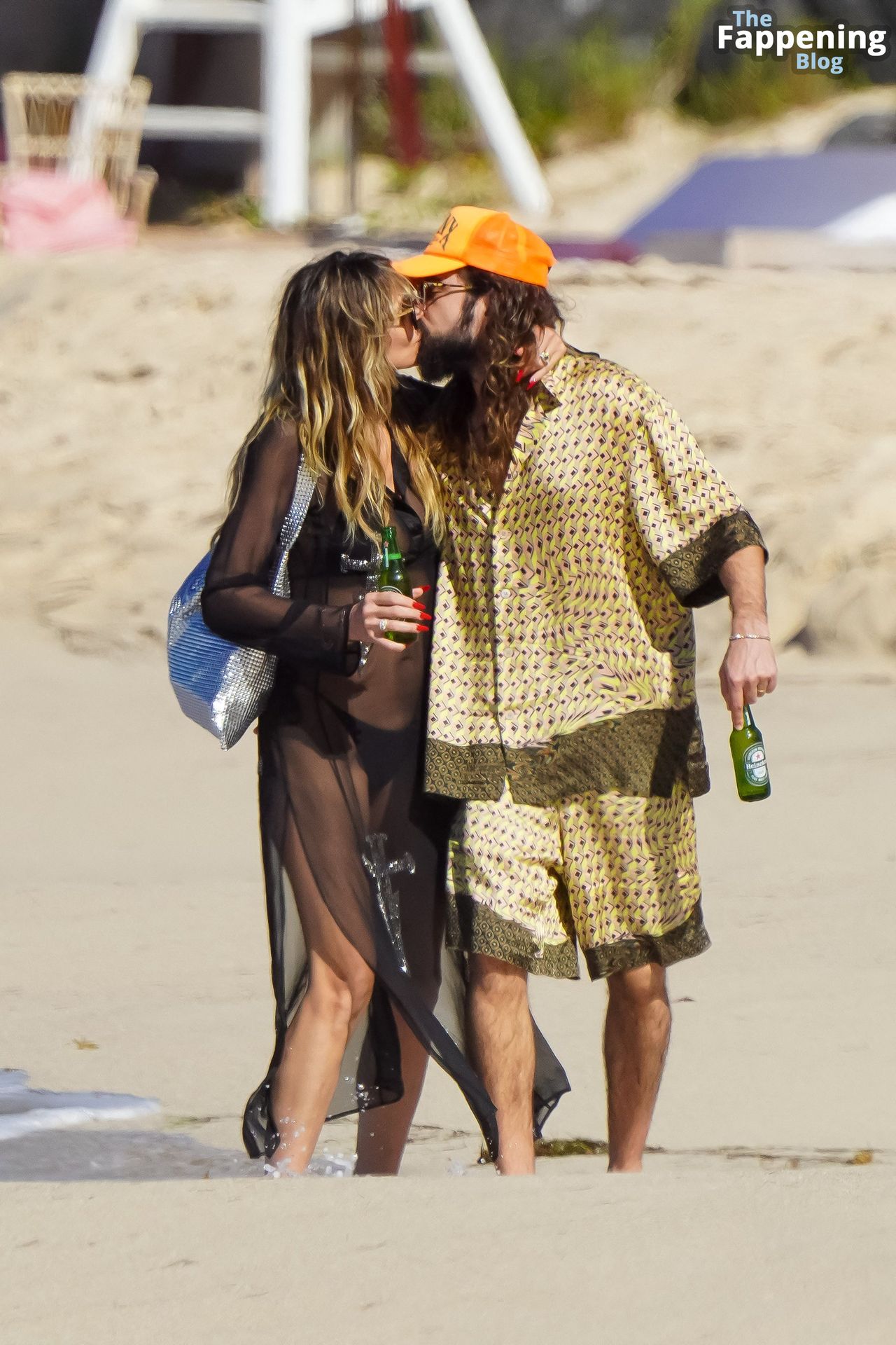Heidi Klum &amp; Tom Kaulitz Enjoy a Passionate Kiss While Spending the Day on the Beach in St Barts (80 Photos)