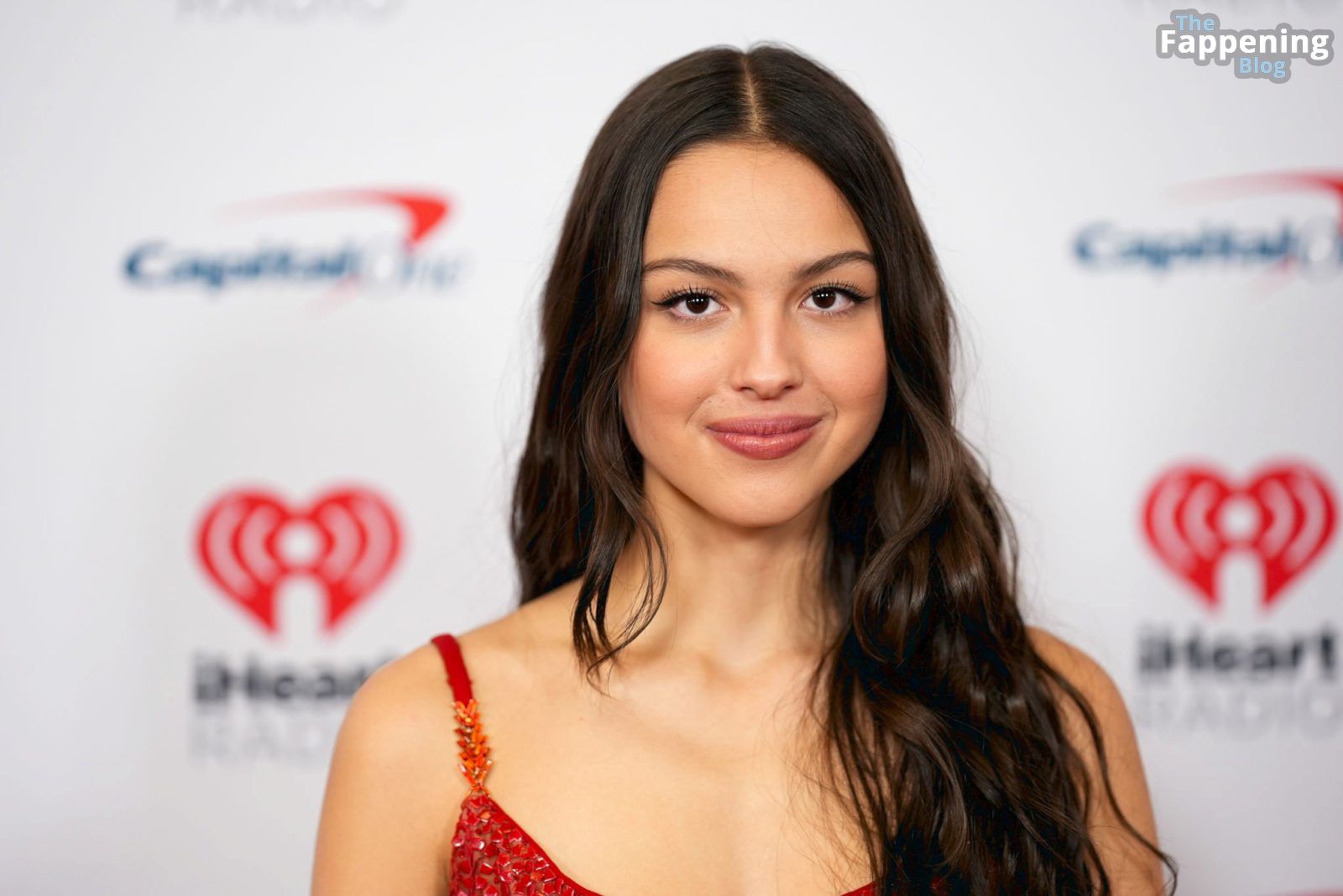 Olivia Rodrigo Displays Her Sexy Figure in a Red Dress at the 2023 Z100’s IHeartRadio Jingle Ball (48 Photos)