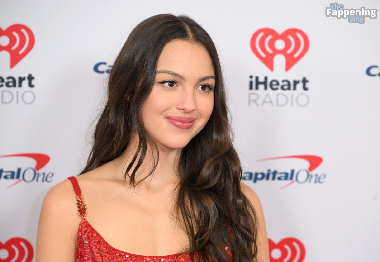 Olivia Rodrigo Displays Her Sexy Figure in a Red Dress at the 2023 Z100’s IHeartRadio Jingle Ball (48 Photos)