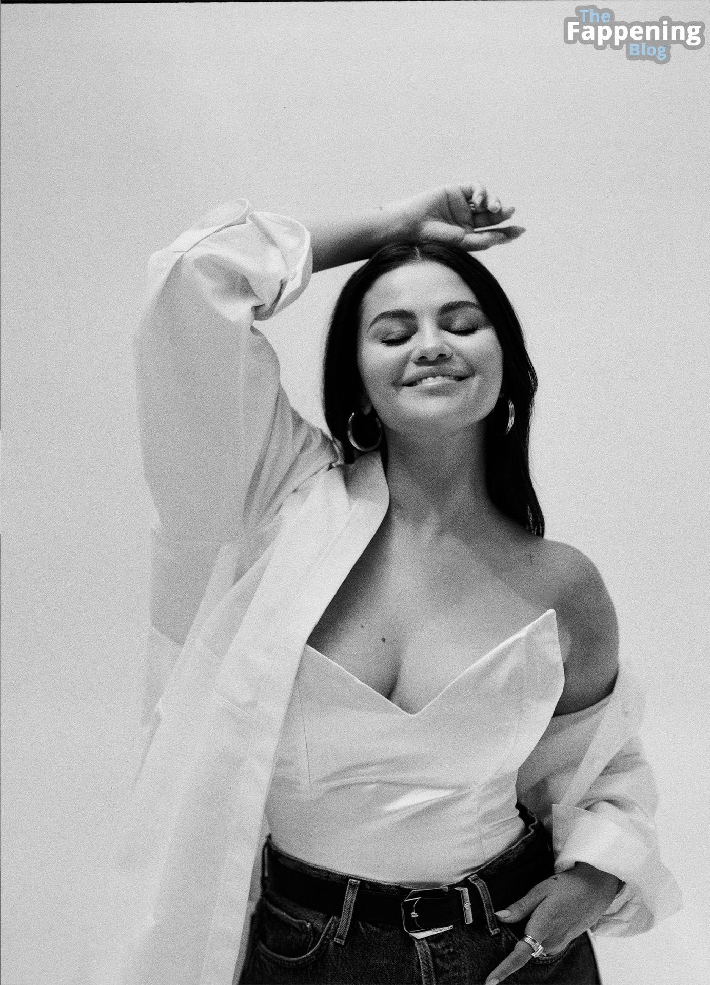 Selena Gomez Displays Her Cleavage in a New Shoot for WWD Magazine December 2023 Issue (15 Photos)