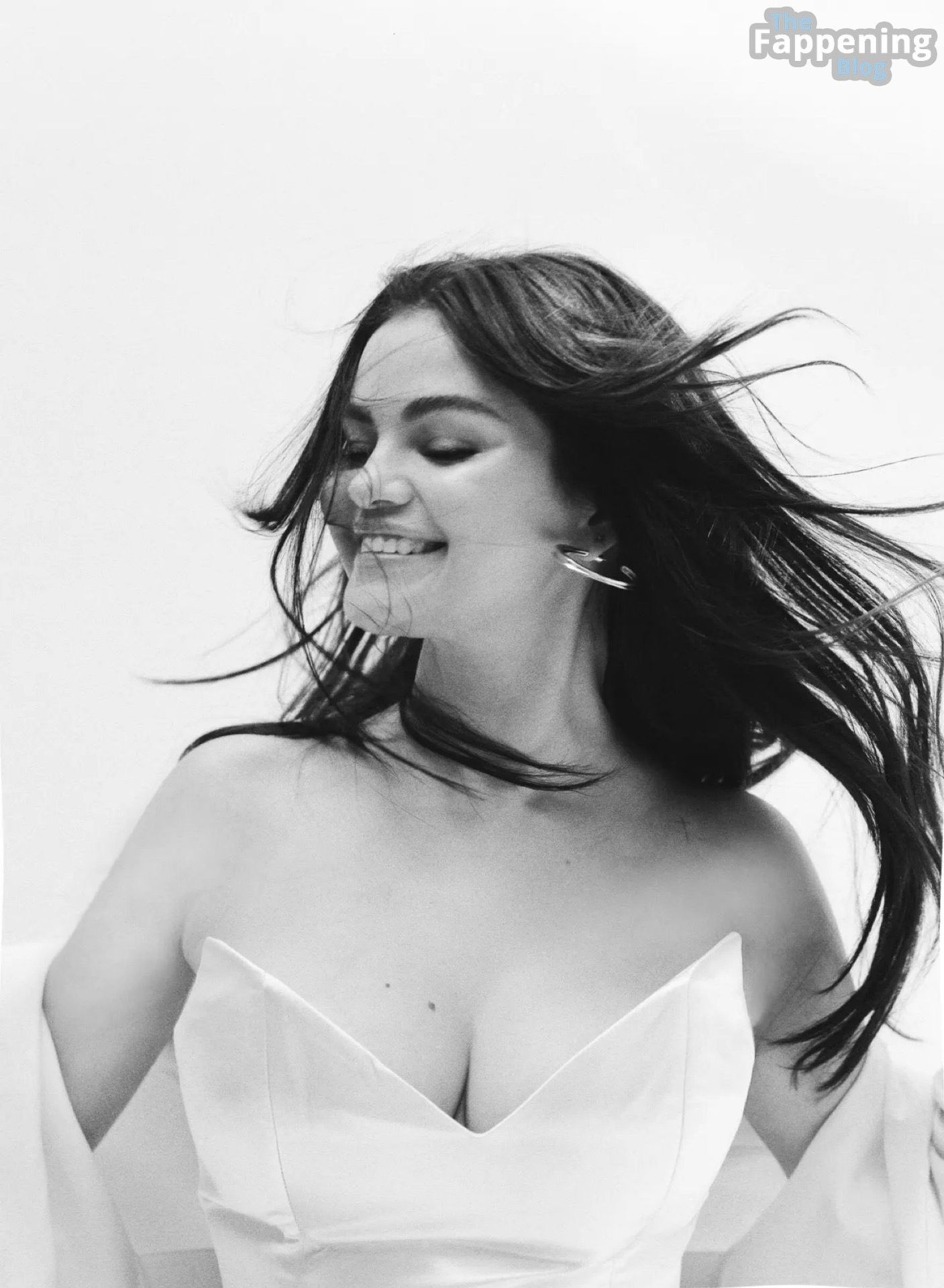 Selena Gomez Displays Her Cleavage in a New Shoot for WWD Magazine December 2023 Issue (15 Photos)