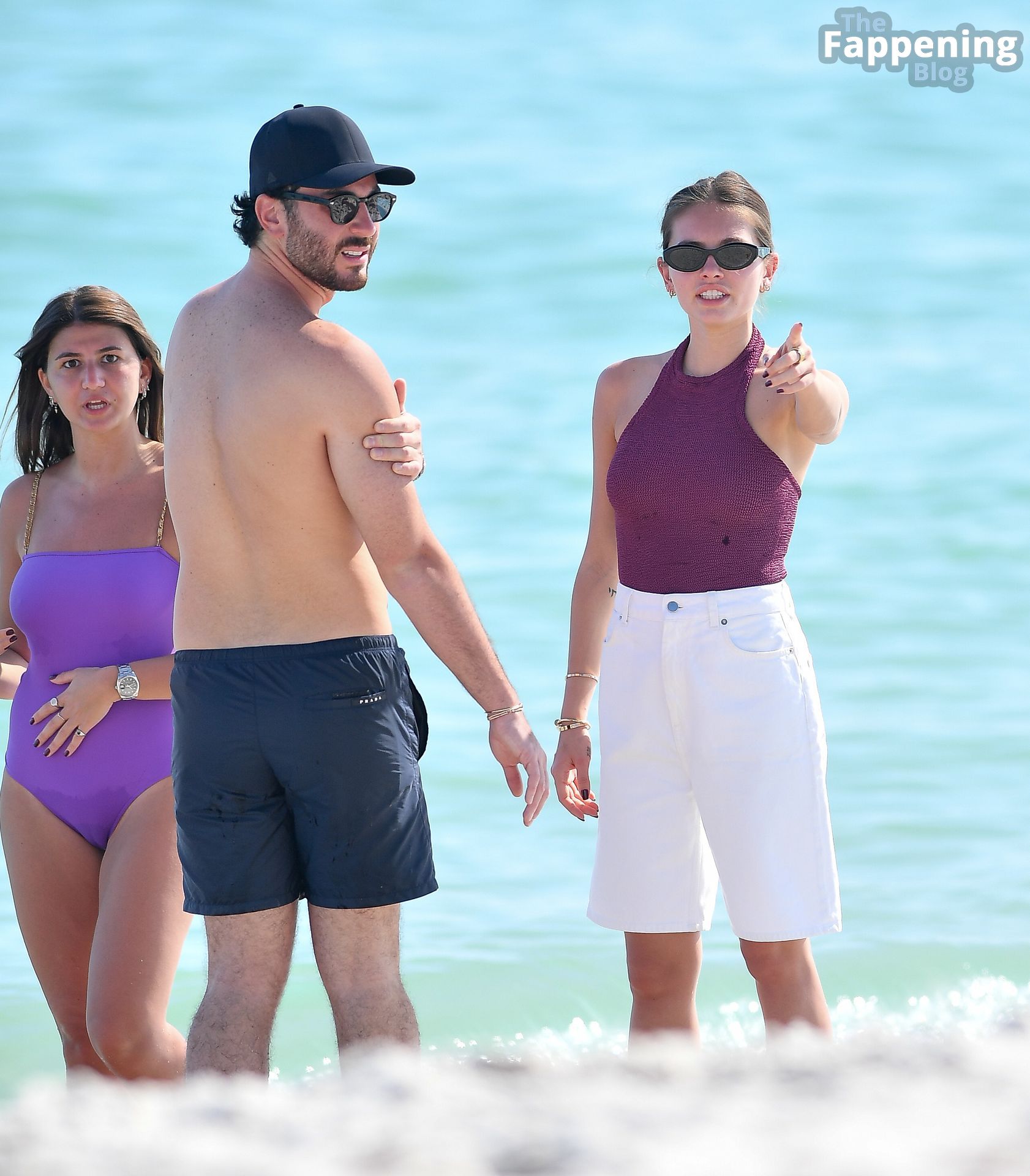 Thylane Blondeau Enjoys a Day with Friends at the Beach (85 Photos)