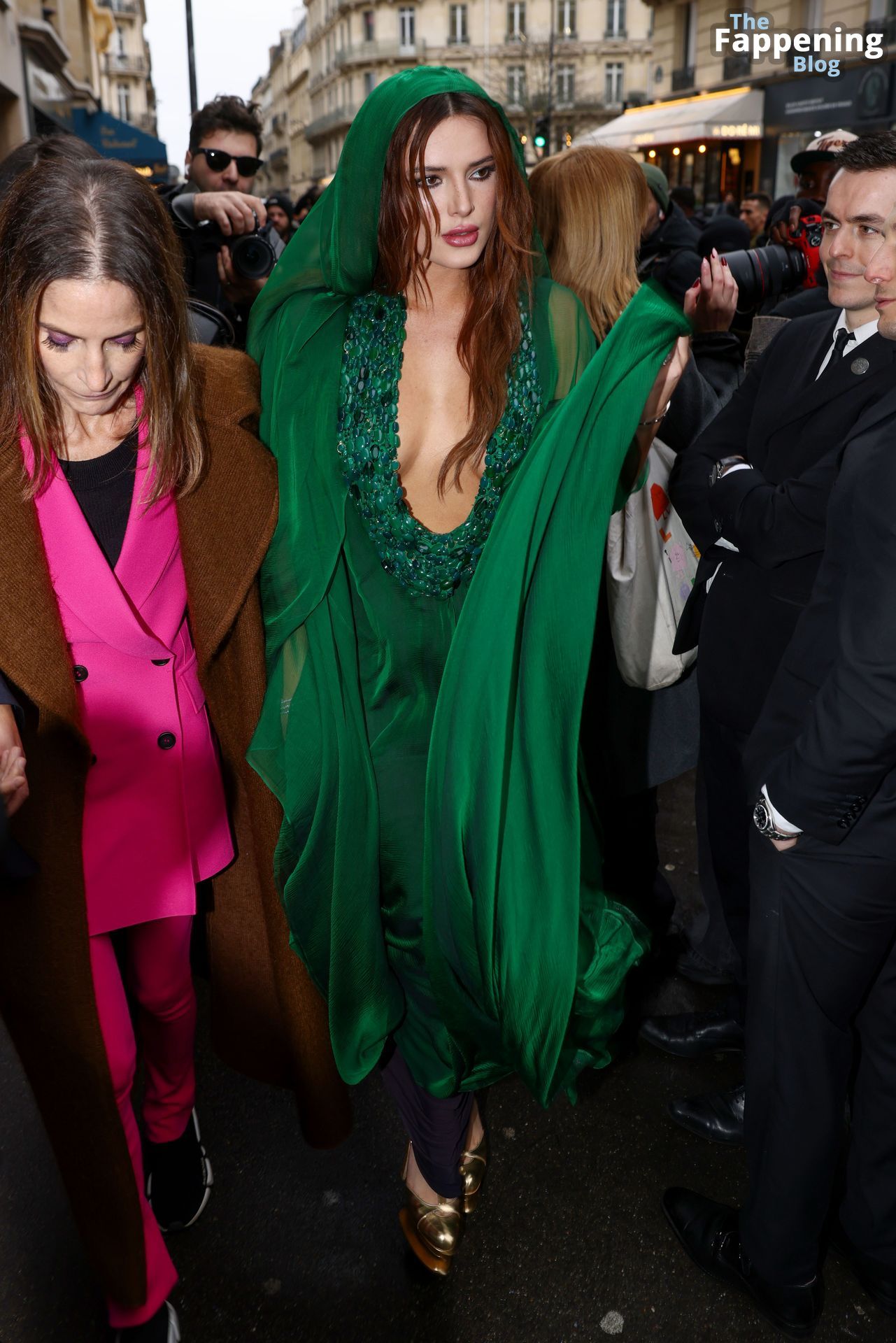 Bella Thorne Displays Her Sexy Tits at the he Stephane Rolland Haute Couture Show in Paris (38 Photos)