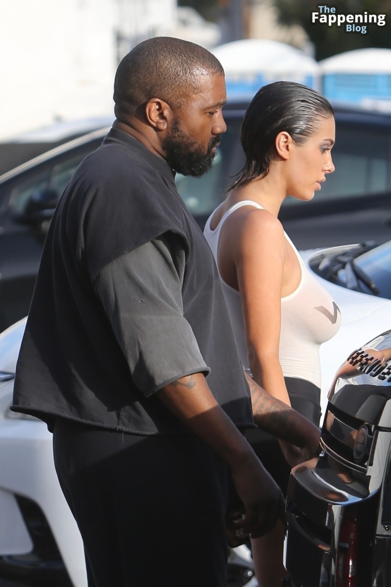 Bianca Censori &amp; Kanye West are Seen Leaving Tanning Salon at Melrose Place (68 Photos)