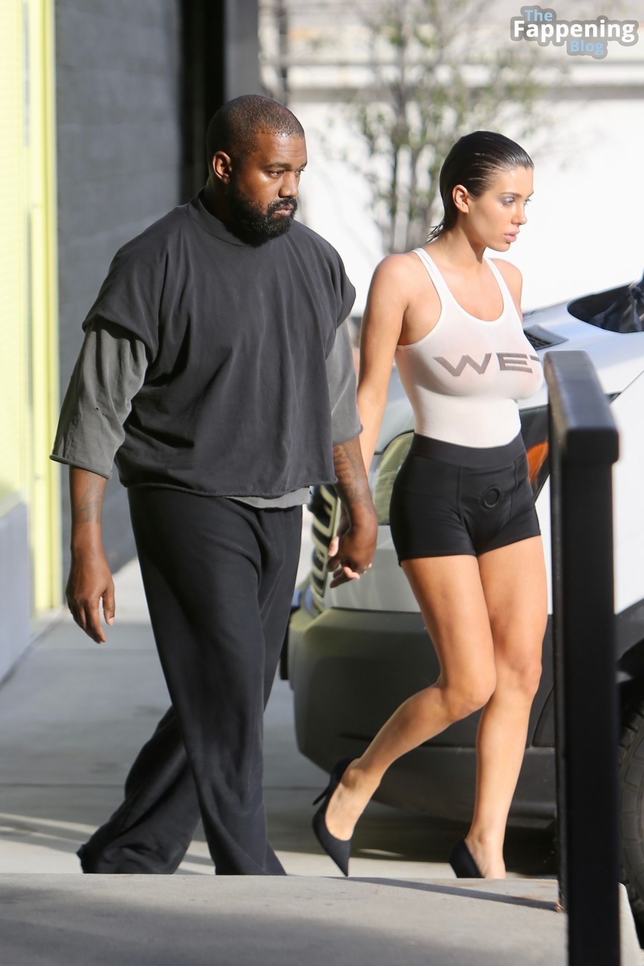 Bianca Censori &amp; Kanye West are Seen Leaving Tanning Salon at Melrose Place (68 Photos)