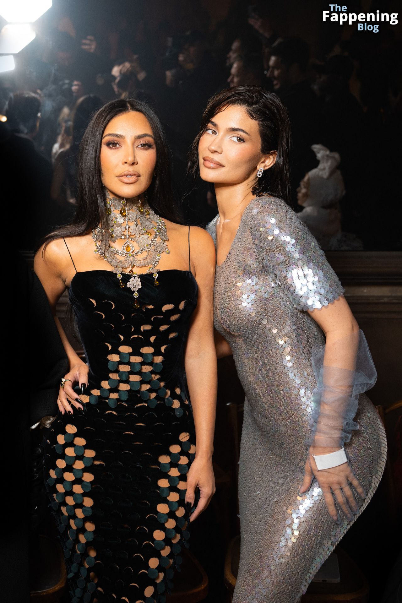 Kylie Jenner Stuns in a Silver Dress at the Paris Fashion Week (116 Photos)