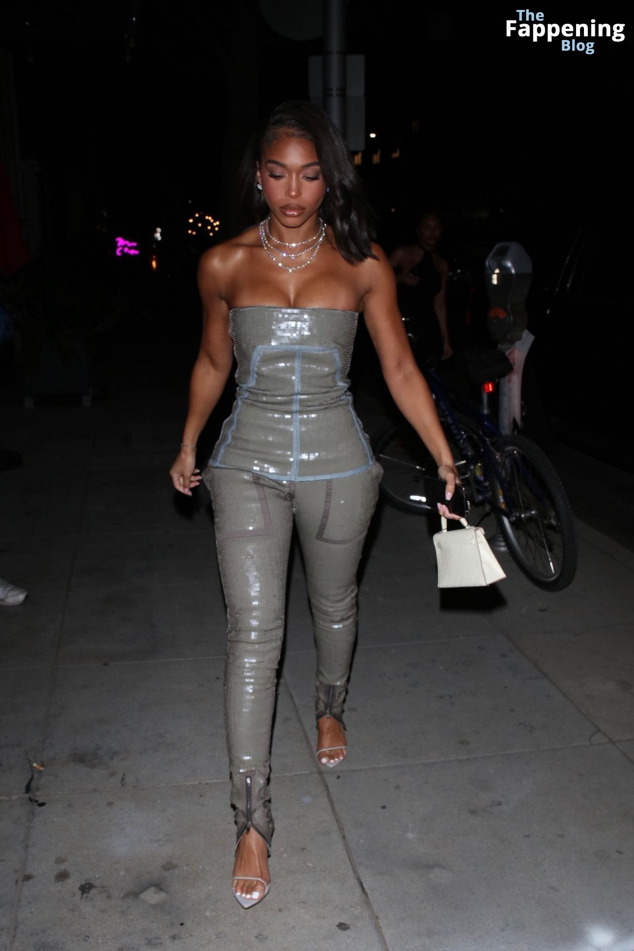 Lori Harvey Dons a Sexy Strapless Jumpsuit at Cipriani Opening (16 Photos)