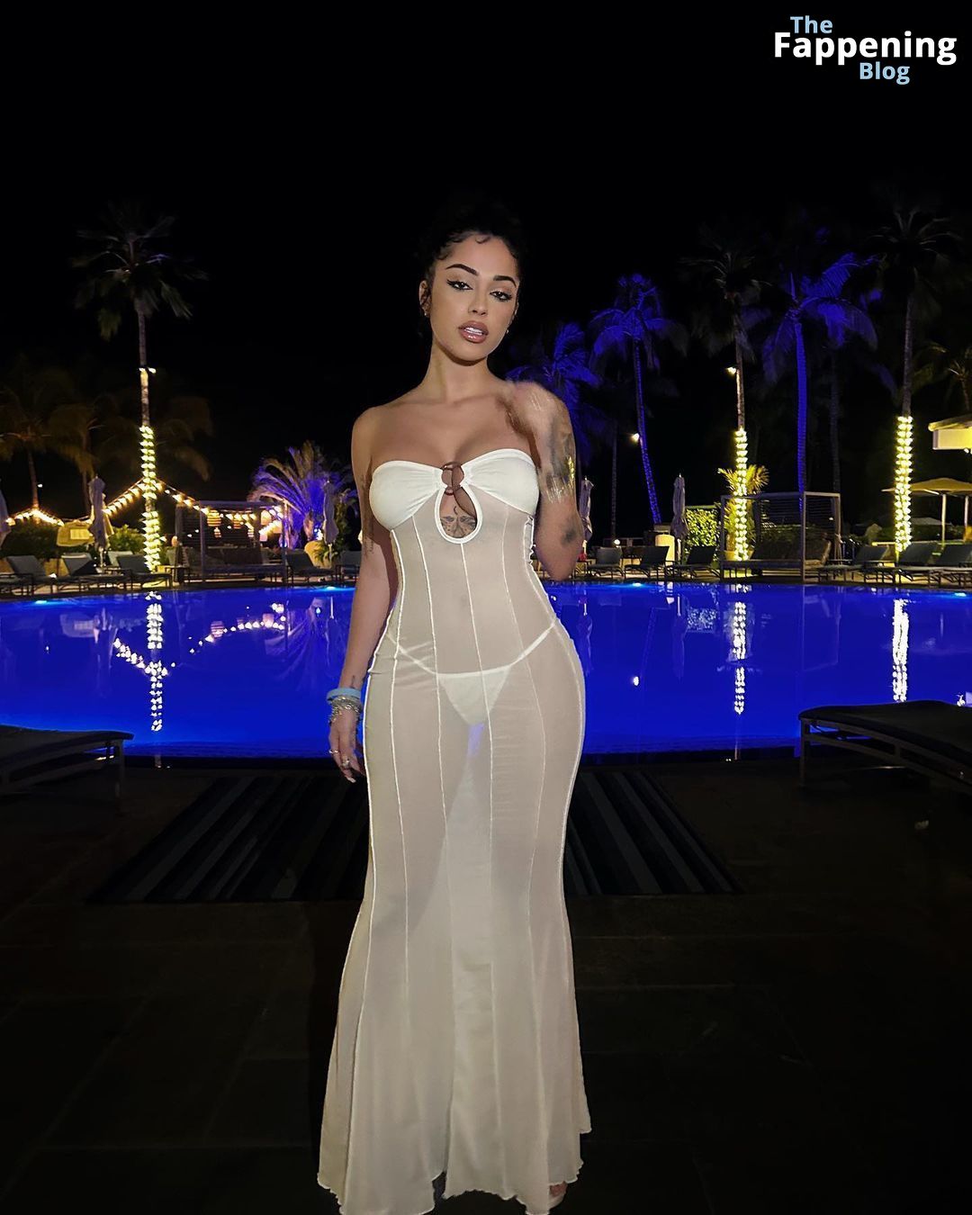 Malu Trevejo Displays Her Sexy Body in a Sheer Dress (8 Photos)