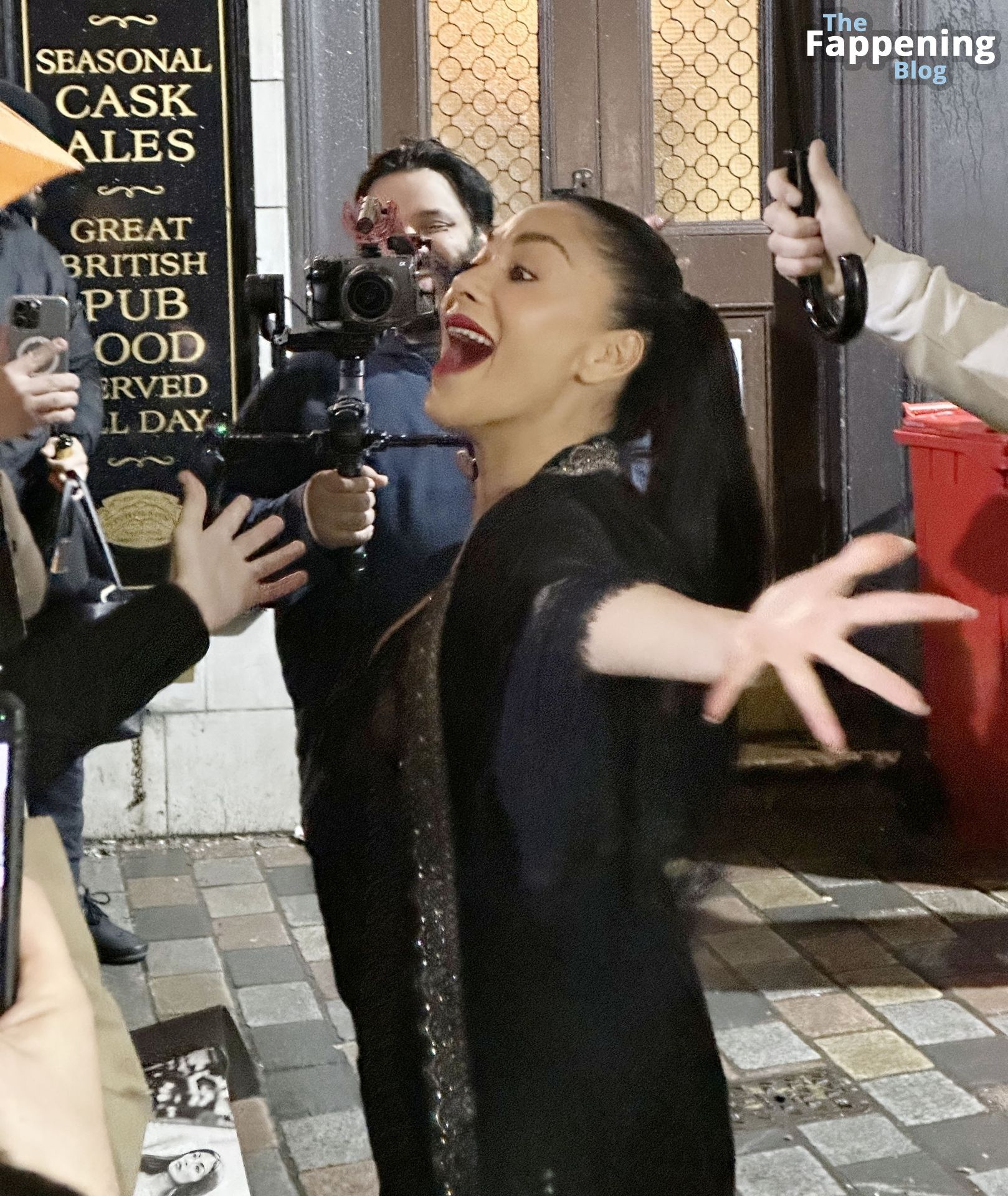 Nicole Scherzinger Looks in Great Spirits While Meeting Fans Outside the Savoy Theatre (14 Photos)
